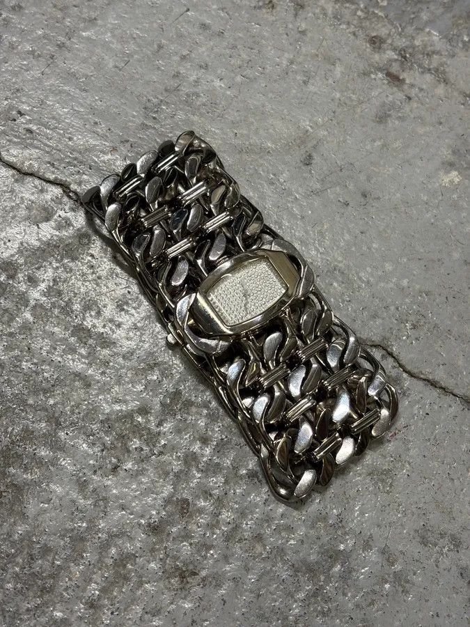 Roberto Cavalli Roberto Cavalli Cuban Chain Grey Watch Size ONE SIZE - 6 Thumbnail