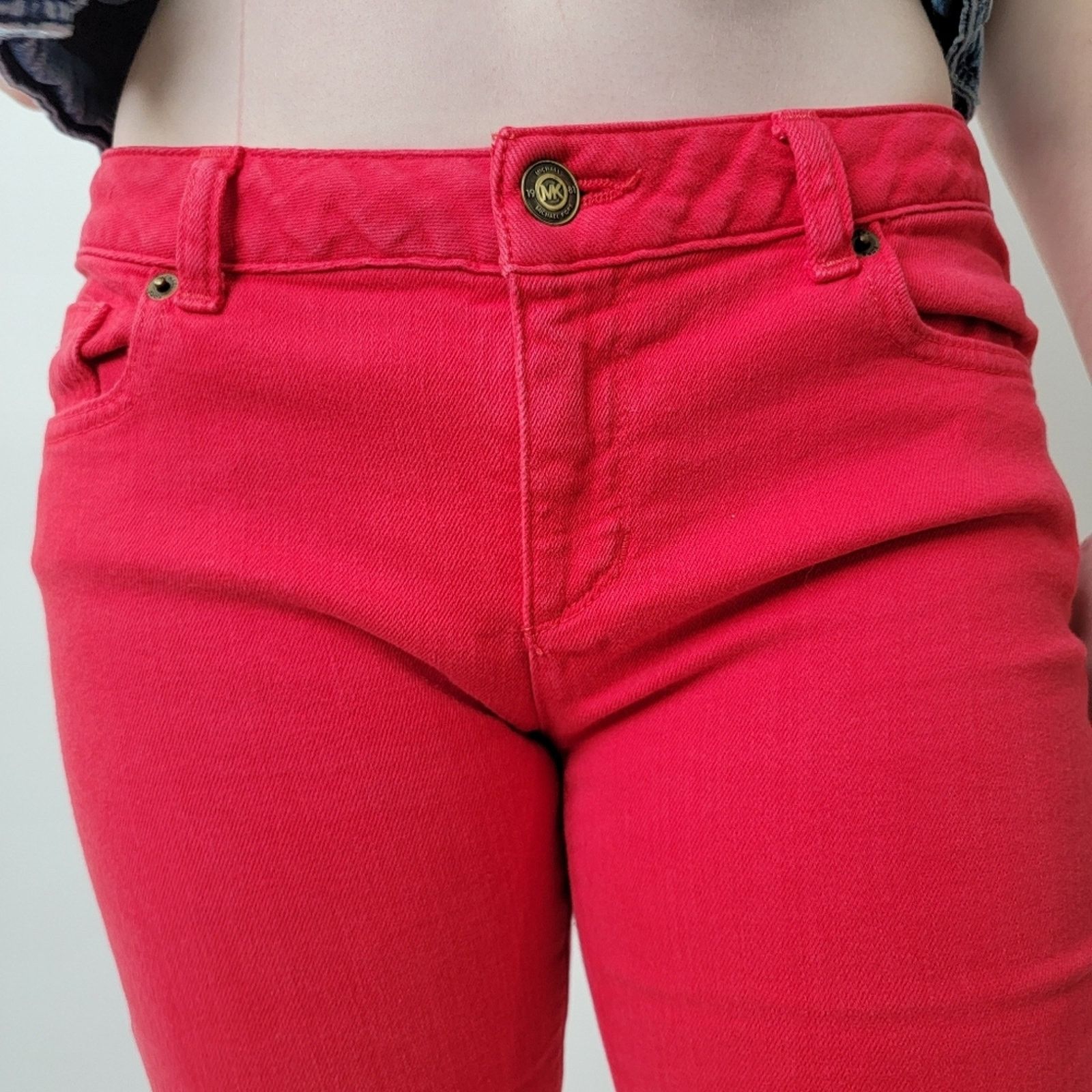 Michael Kors MICHAEL KORS Sea coral izzy skinny jeans - 4 PULL Size 28" / US 6 / IT 42 - 6 Thumbnail