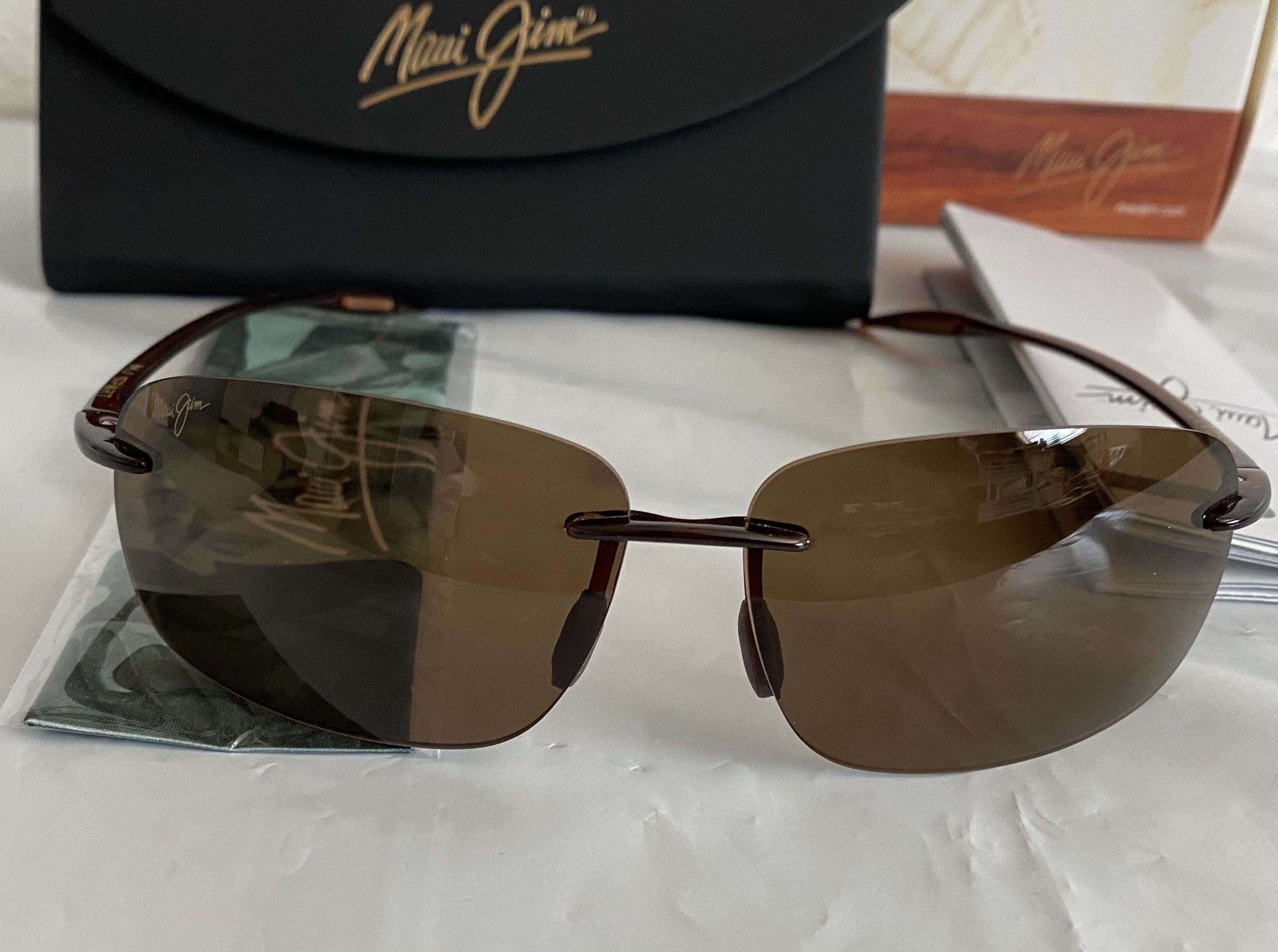 Maui Jim Maui Jim Breakwall Rootbeer Frame HCL Bronze Polarized Lens Size ONE SIZE - 1 Thumbnail