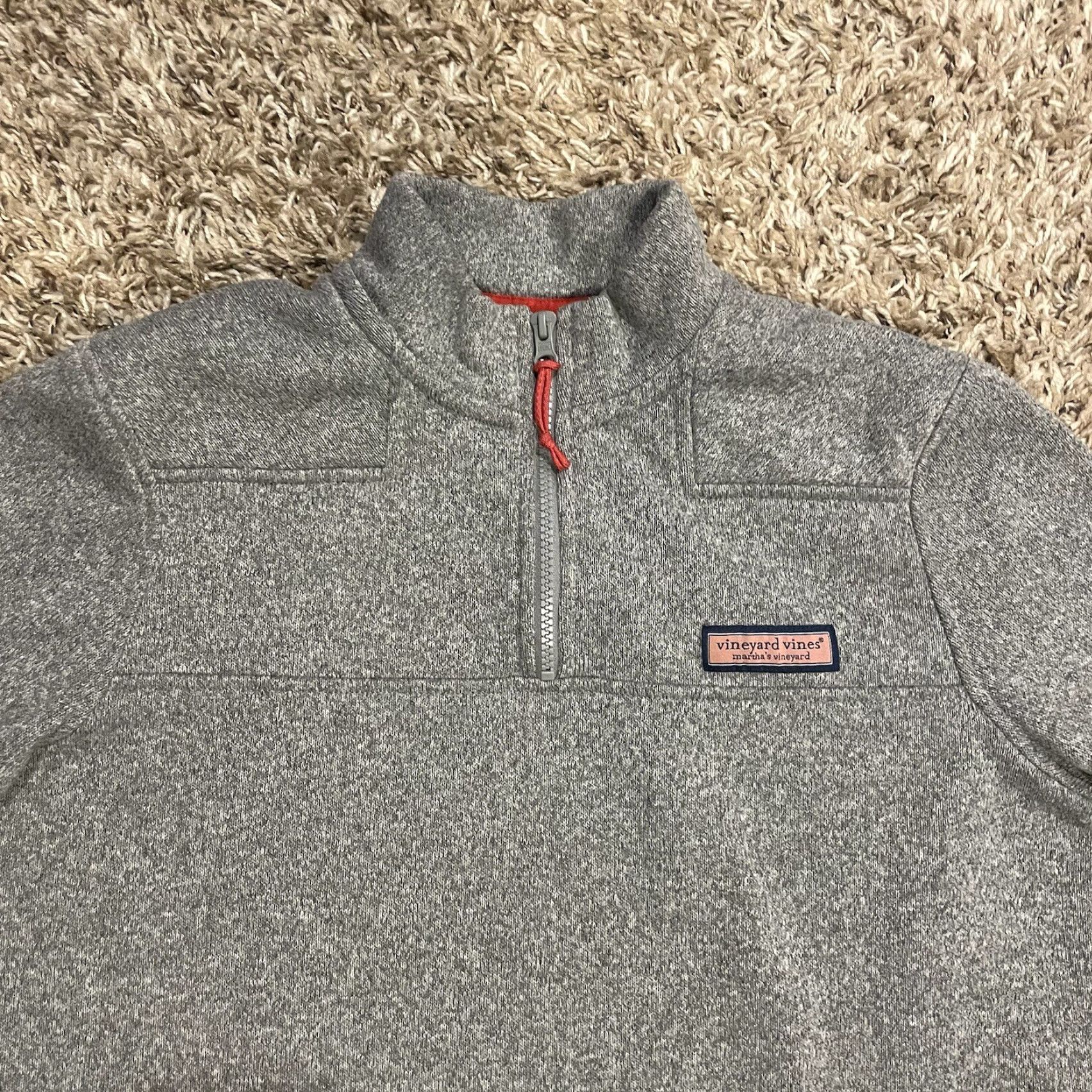 Vineyard Vines Vineyard Vines Shep Shirt 1/4 Zip Sweatshirt S Gray Fleece Men Pullover Size US S / EU 44-46 / 1 - 4 Thumbnail