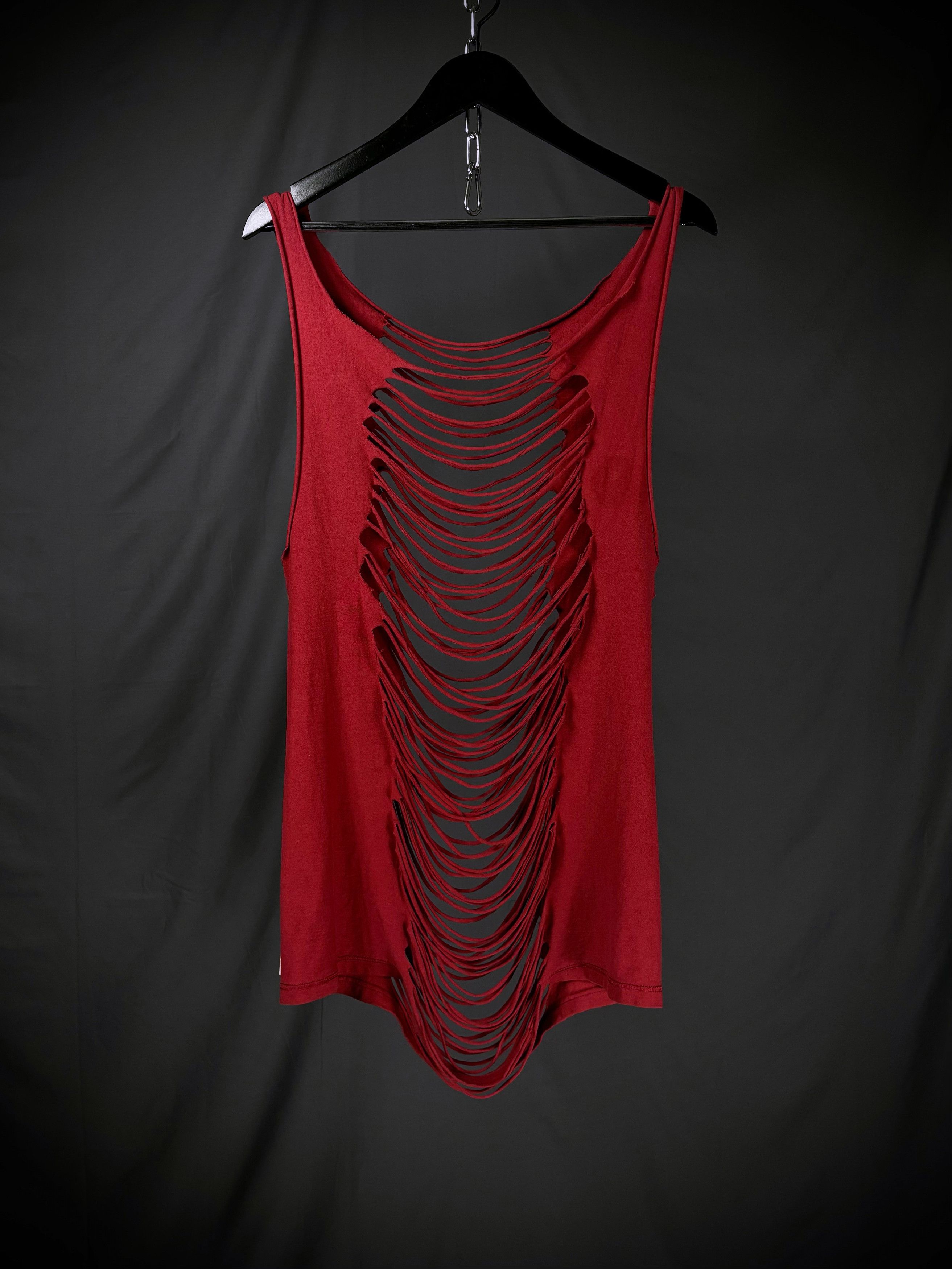 Japanese Brand Banal Chic Bizarre Shredded Tank Top Size US M / EU 48-50 / 2 - 1 Thumbnail