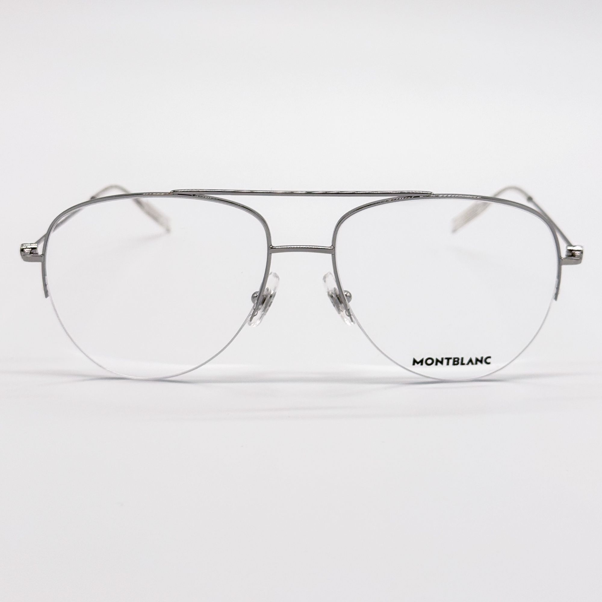 Montblanc NEW MONTBLANC EYEGLASSES MB0077O 003 SILVER MEN EYEWEAR Size ONE SIZE - 3 Thumbnail