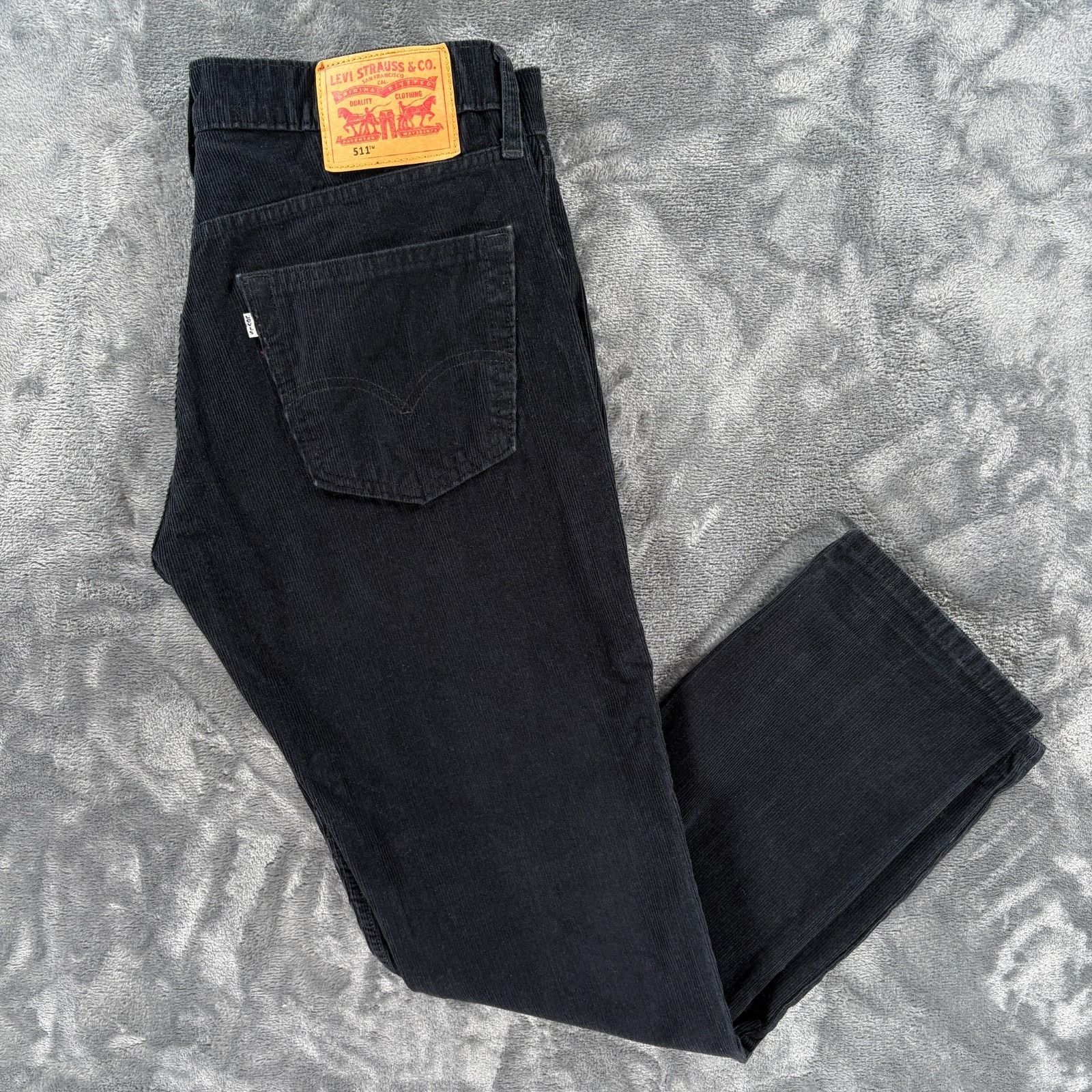 Levi's Levi’s 511 Black Corduroy Pants Men 32x32 Slim Fit Stretch M Size US 32 / EU 48 - 1 Thumbnail