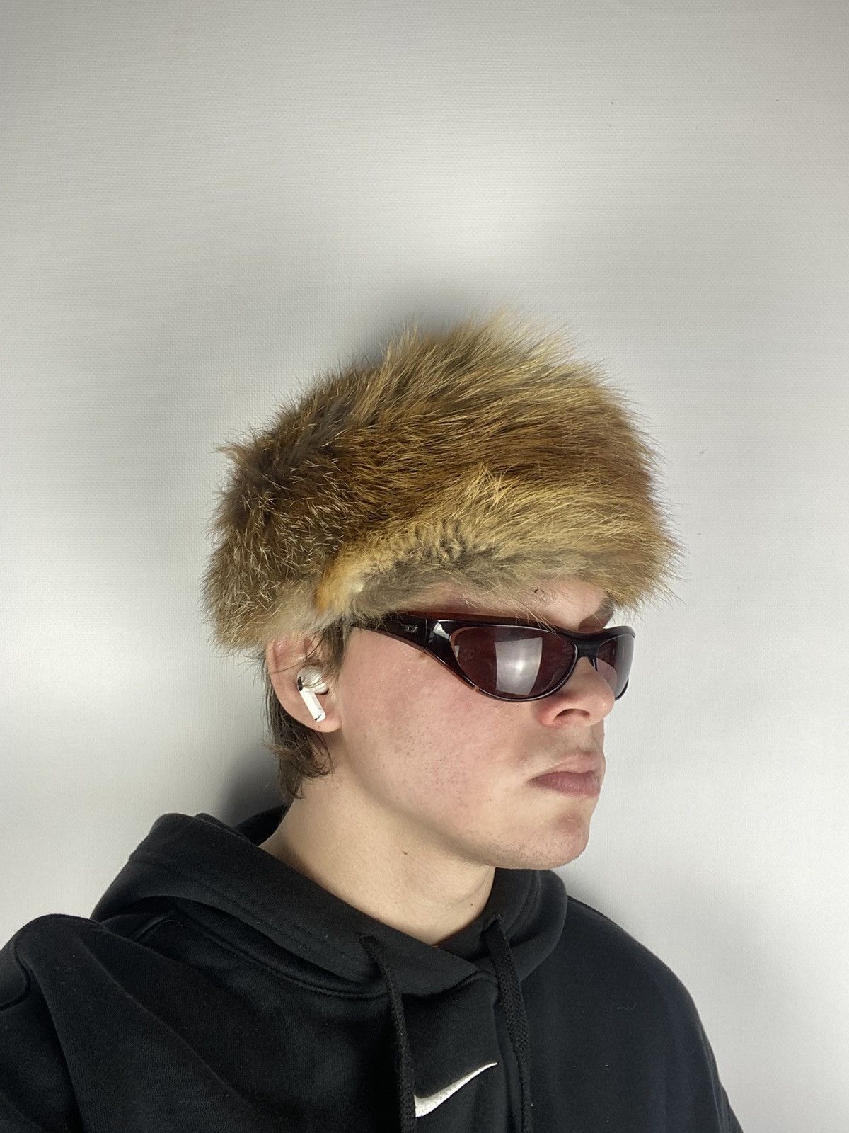 Hysteric Glamour Y2K Ushanka Fur Fuzzy Hat 90s Style Vintage ifsixwasnine Size ONE SIZE - 2 Thumbnail