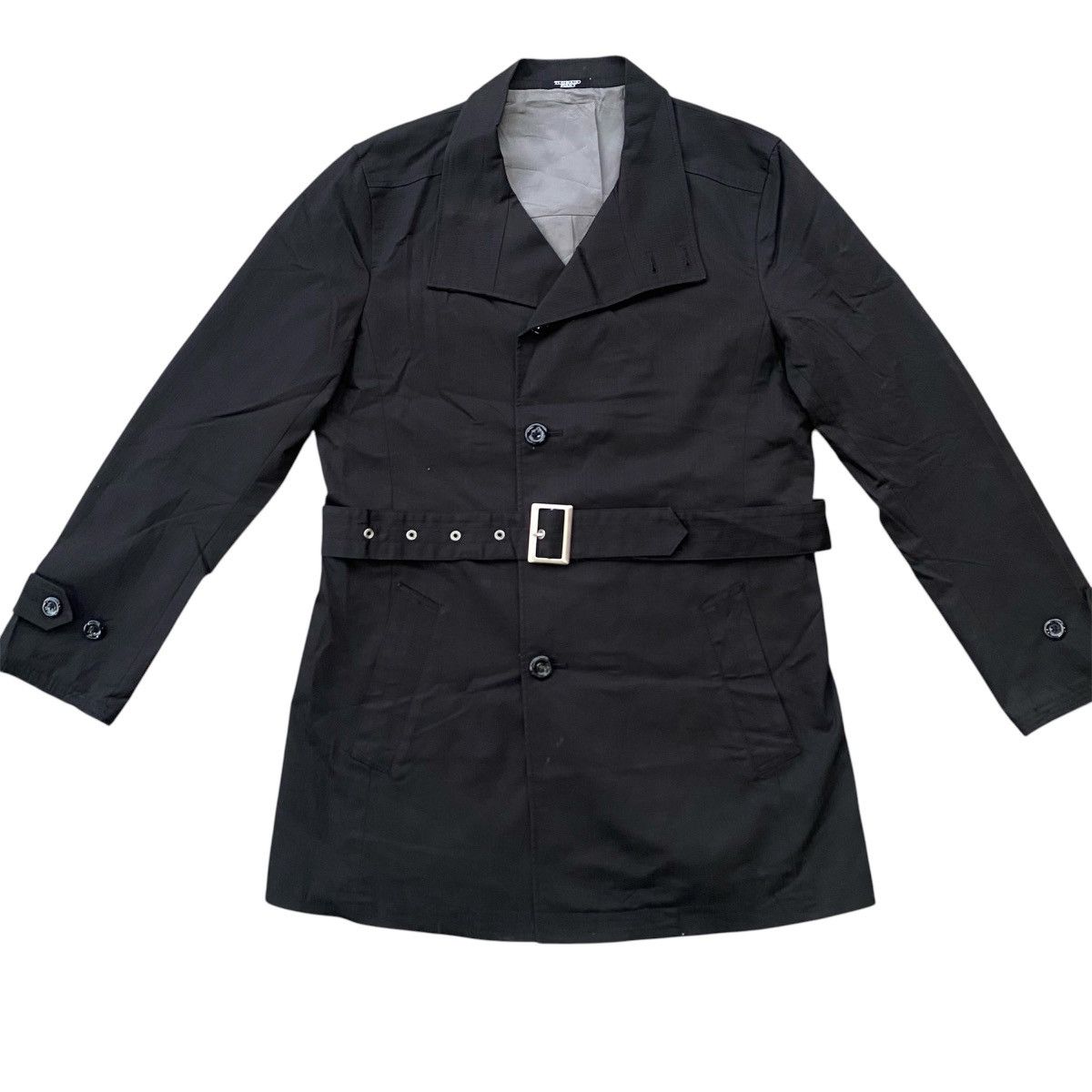 Tornado Mart Tornado Mart Belted Trench Coat –Japanese Designer Outerwear Size L / US 10 / IT 46 - 1 Thumbnail