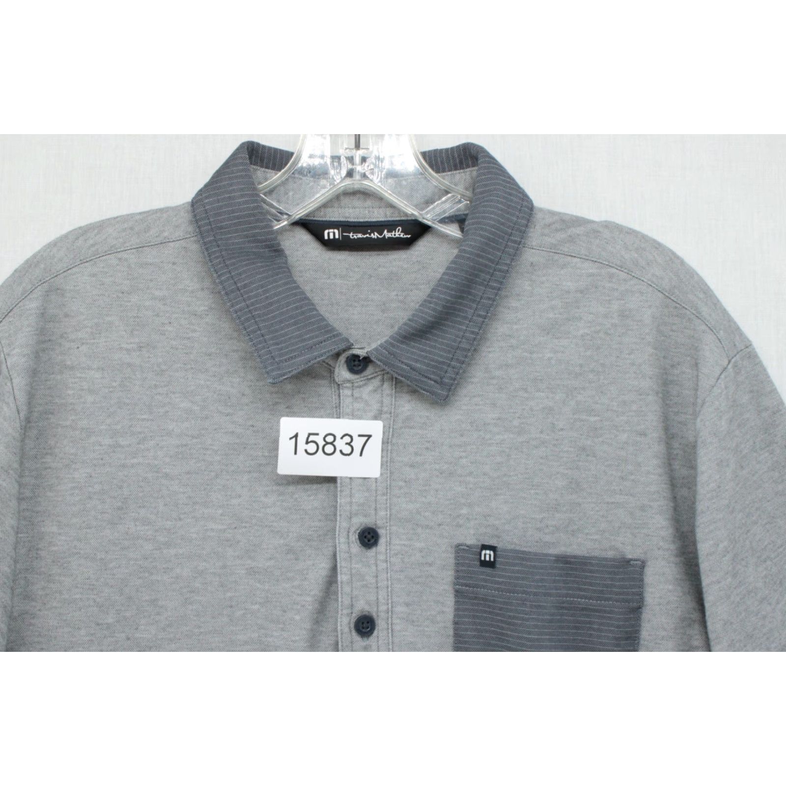 TravisMathew Travis Mathew Polo Shirt Men's L Gray 4 Button Golf Casual Short Sleeve Shirt Polo Gray Men Regular Clothing Size US L / EU 52-54 / 3 - 8 Thumbnail
