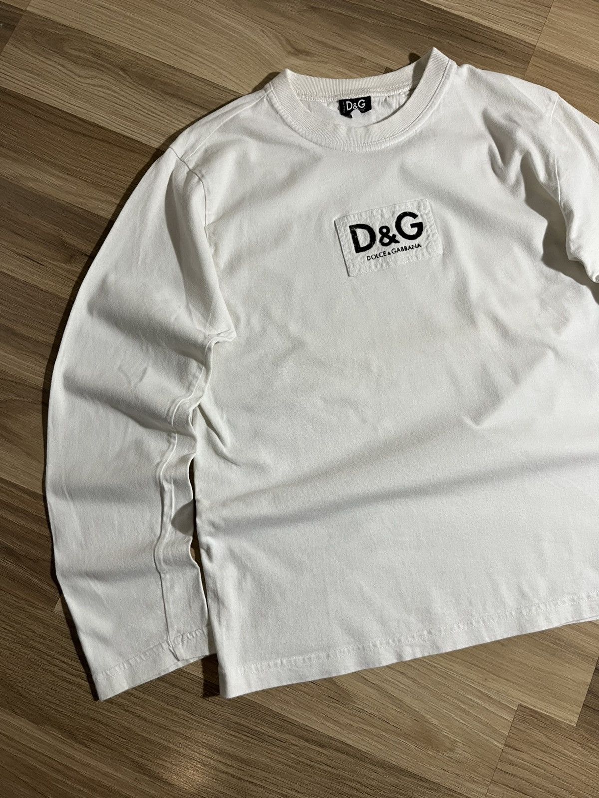 Dolce & Gabbana Vintage Dolce & Gabbana Longsleeve T Shirt Center Logo Size US M / EU 48-50 / 2 - 2 Thumbnail