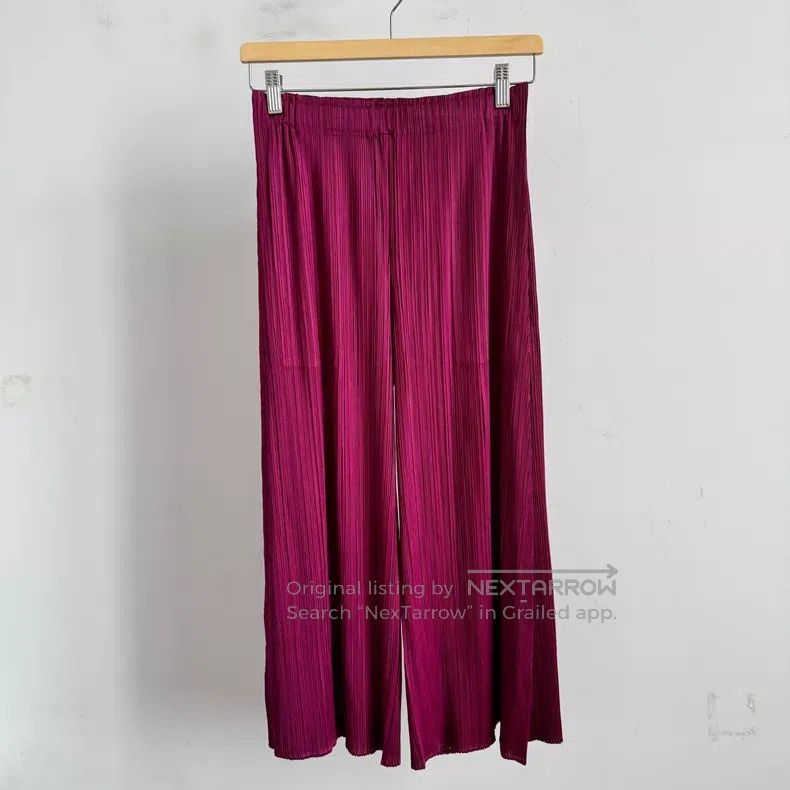 Issey Miyake Issey Miyake size:3 Red Pants Size 22" - 1 Thumbnail