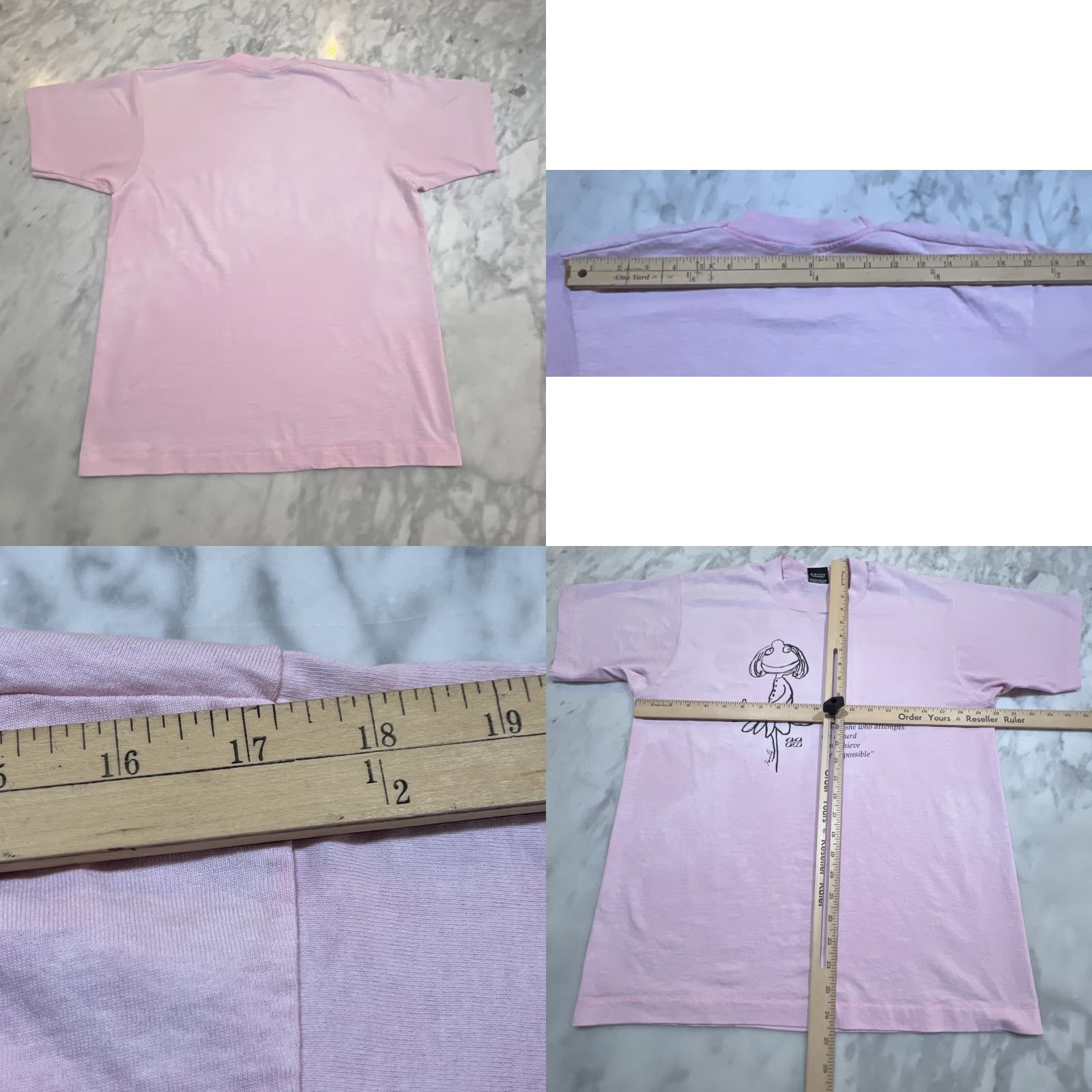 Vintage VINTAGE Screen Stars Graphic Tee 1980s Adult Large Pink Short Sleeve Absurd Mens Size US L / EU 52-54 / 3 - 8 Thumbnail
