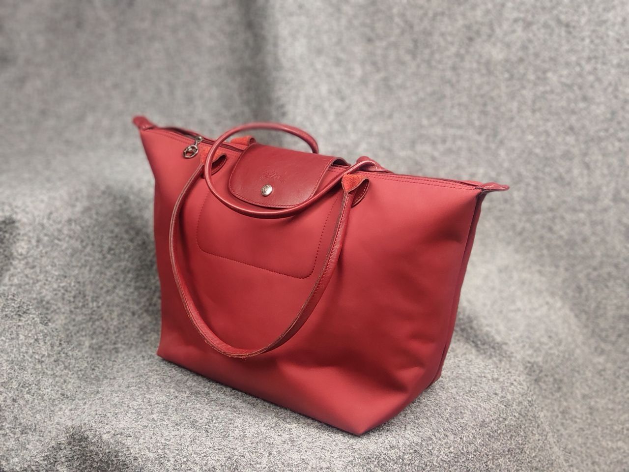 Longchamp Longchamp Le Pliage Néo wine nylon leather tote bag Handbag Size ONE SIZE - 16 Thumbnail