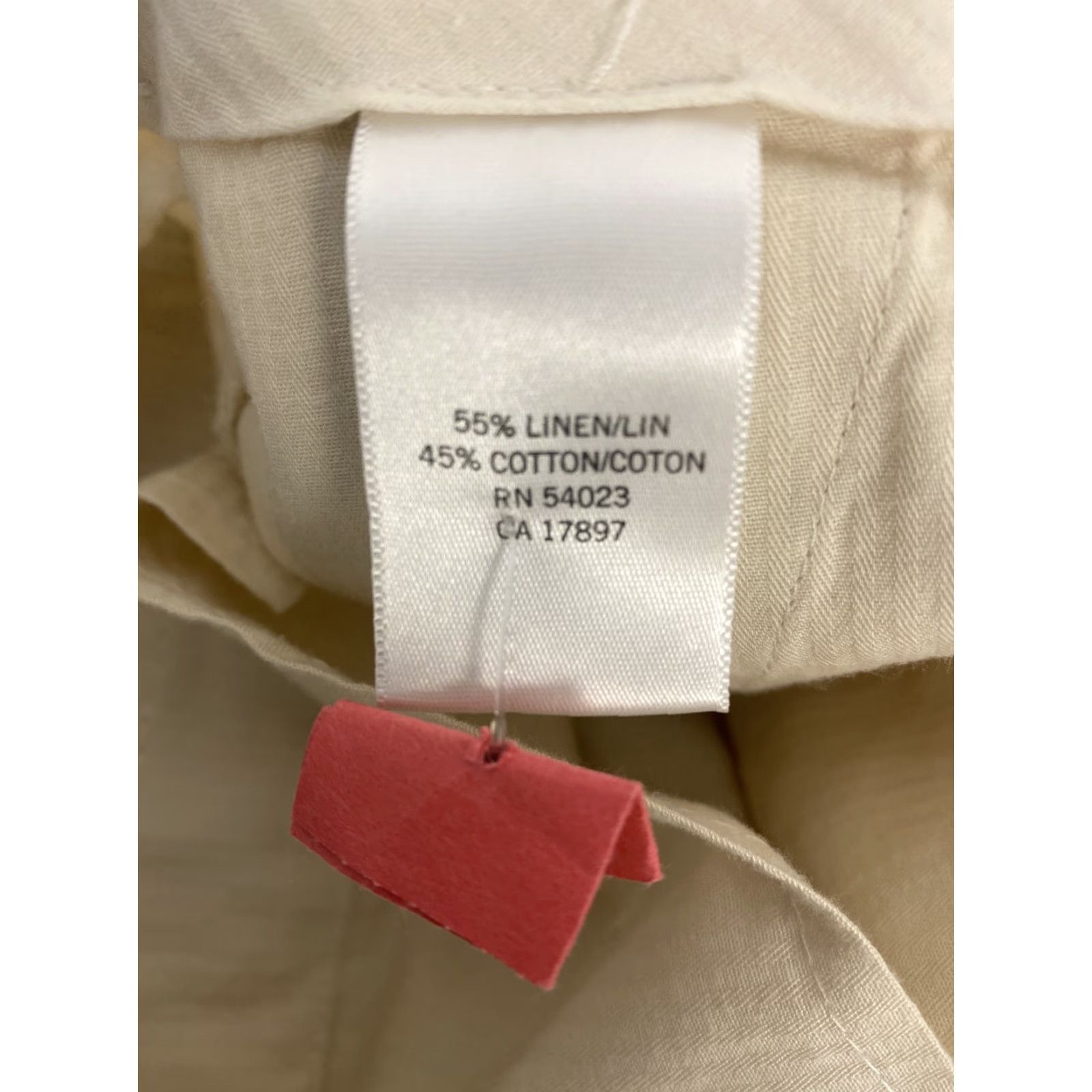 Banana Republic Banana Republic Pants Men's 36x34 Beige Flat Front Straight Casual Workwear Size US 36 / EU 52 - 8 Thumbnail