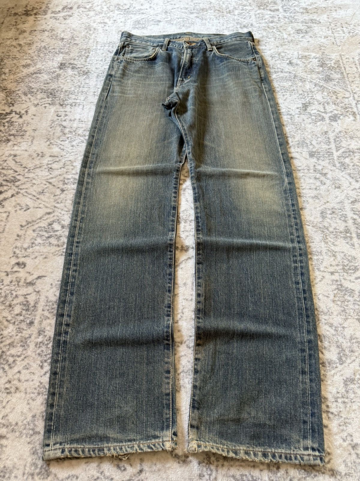 Kapital Vintage Edwin 505 Earthy Mud Wash Selvedge Loose Jeans Size US 32 / EU 48 - 7 Thumbnail