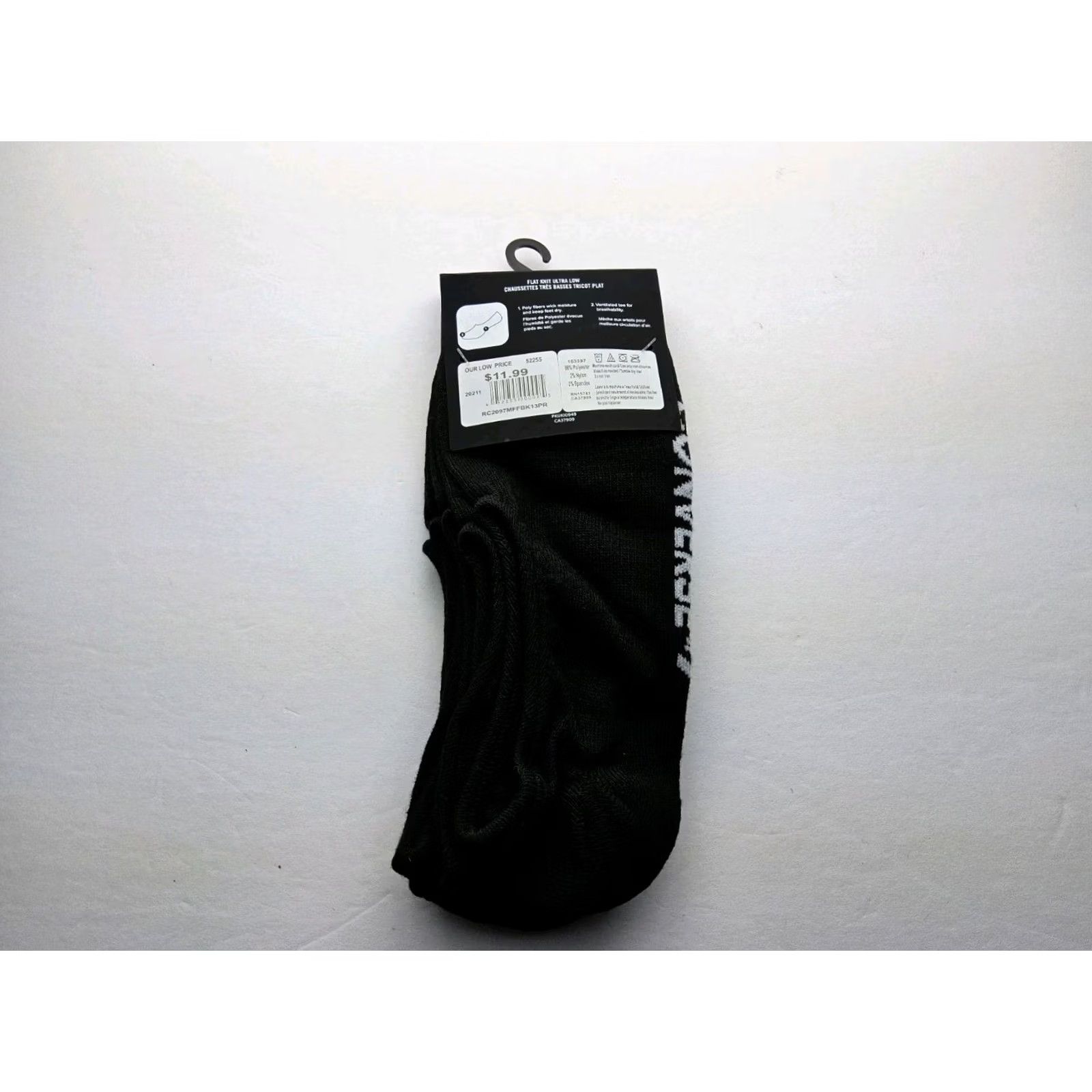 Converse Converse Socks Men No Show 3 Pairs One Size Multicolor Ultra Low Flat Knit Size ONE SIZE - 3 Thumbnail