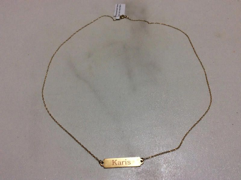 Designer KeepSafe necklace 9Ct gold Personalised see pictures Size ONE SIZE - 6 Thumbnail