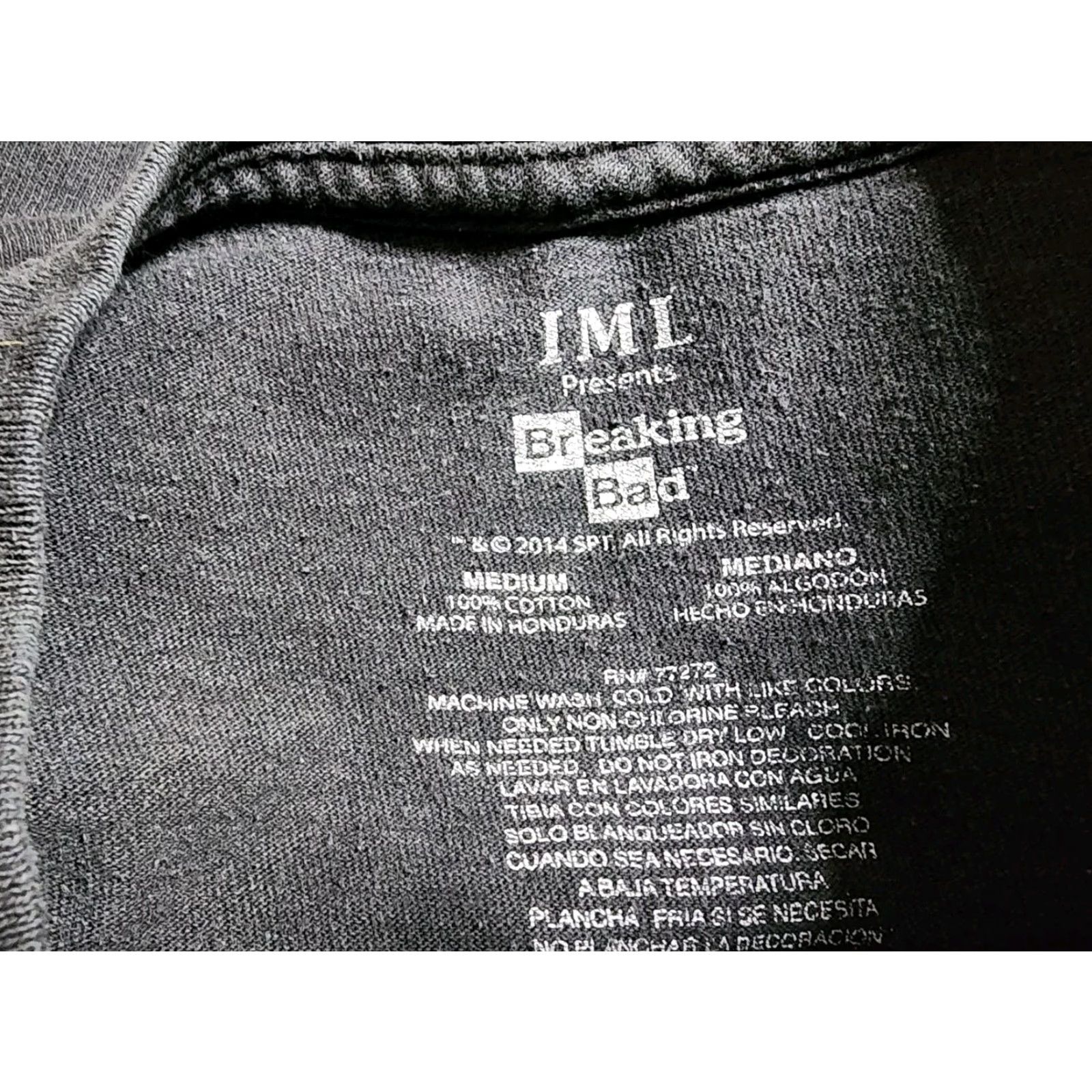 Vintage VINTAGE Breaking Bad T-Shirt Mens M Heisenberg Graphic Tee Black 100% Cotton Short Sleeve Crew Neck Size US M / EU 48-50 / 2 - 6 Thumbnail