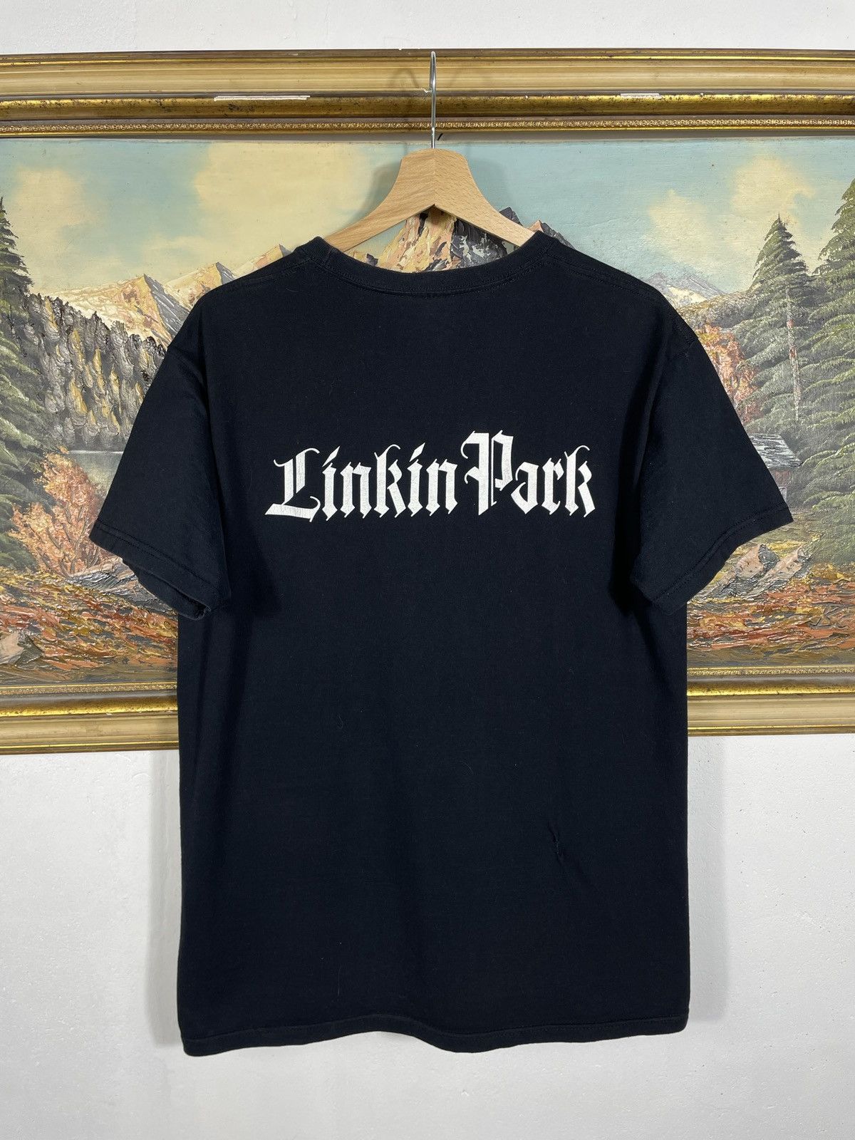 Band Tees Linkin Park Vintage Y2k Black Ter Merch Band Metal Rock Size US M / EU 48-50 / 2 - 2 Thumbnail