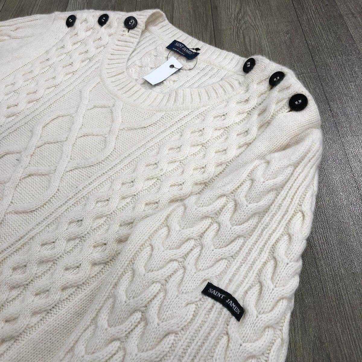 Designer × Saint James Vintage Saint James l"Atelier France Striped Wool Sweater Size US M / EU 48-50 / 2 - 11 Thumbnail