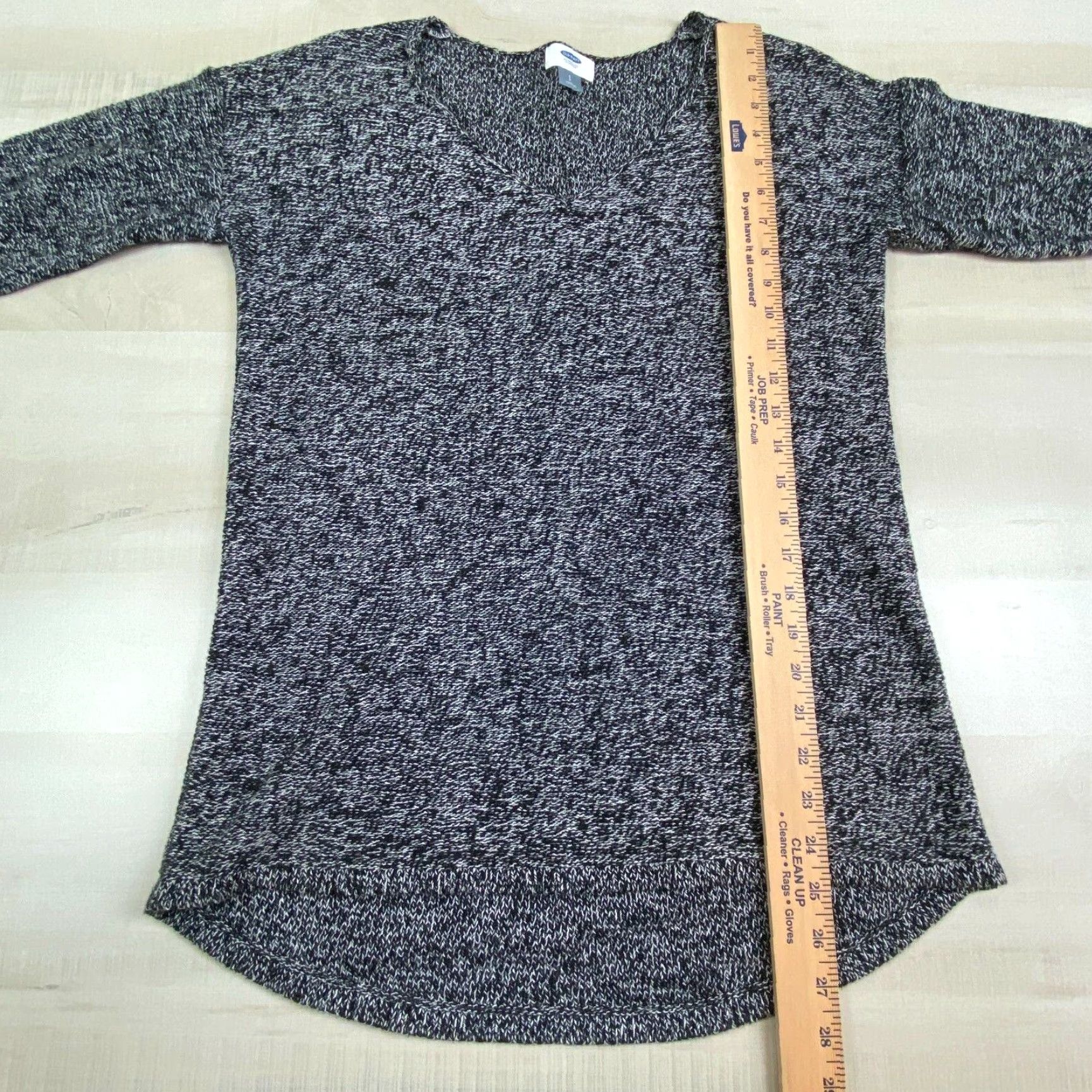 Old Navy Old Navy Womens Small Black Pullover V Neck Sweater Hi Low Hem Soft Knit Regular Fit Casual Size S / US 4 / IT 40 - 5 Thumbnail