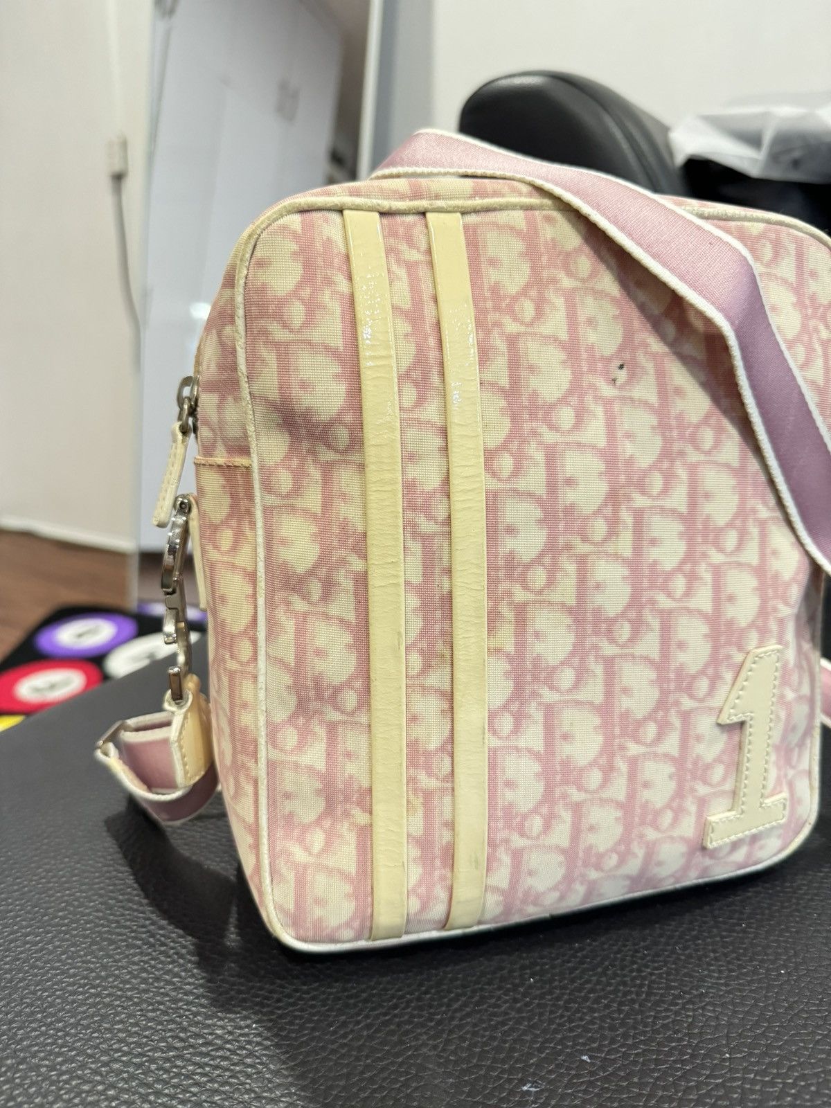 Dior Vintage - Dior Trotter Pink Monogram Slingbag Size ONE SIZE - 4 Thumbnail