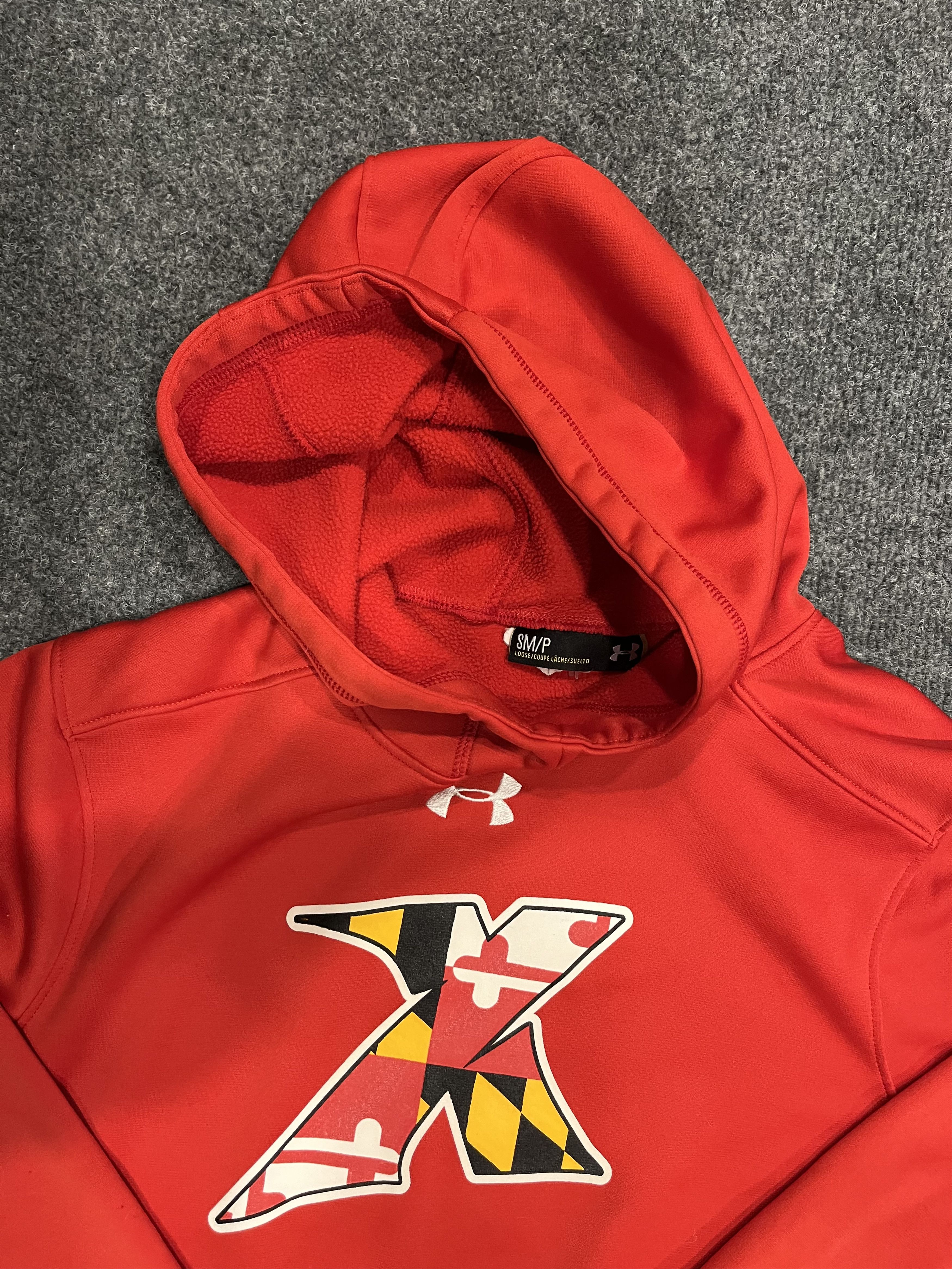 Under Armour underarmour hoodie size small sm/p maryland terps red pullov Size US S / EU 44-46 / 1 - 5 Thumbnail