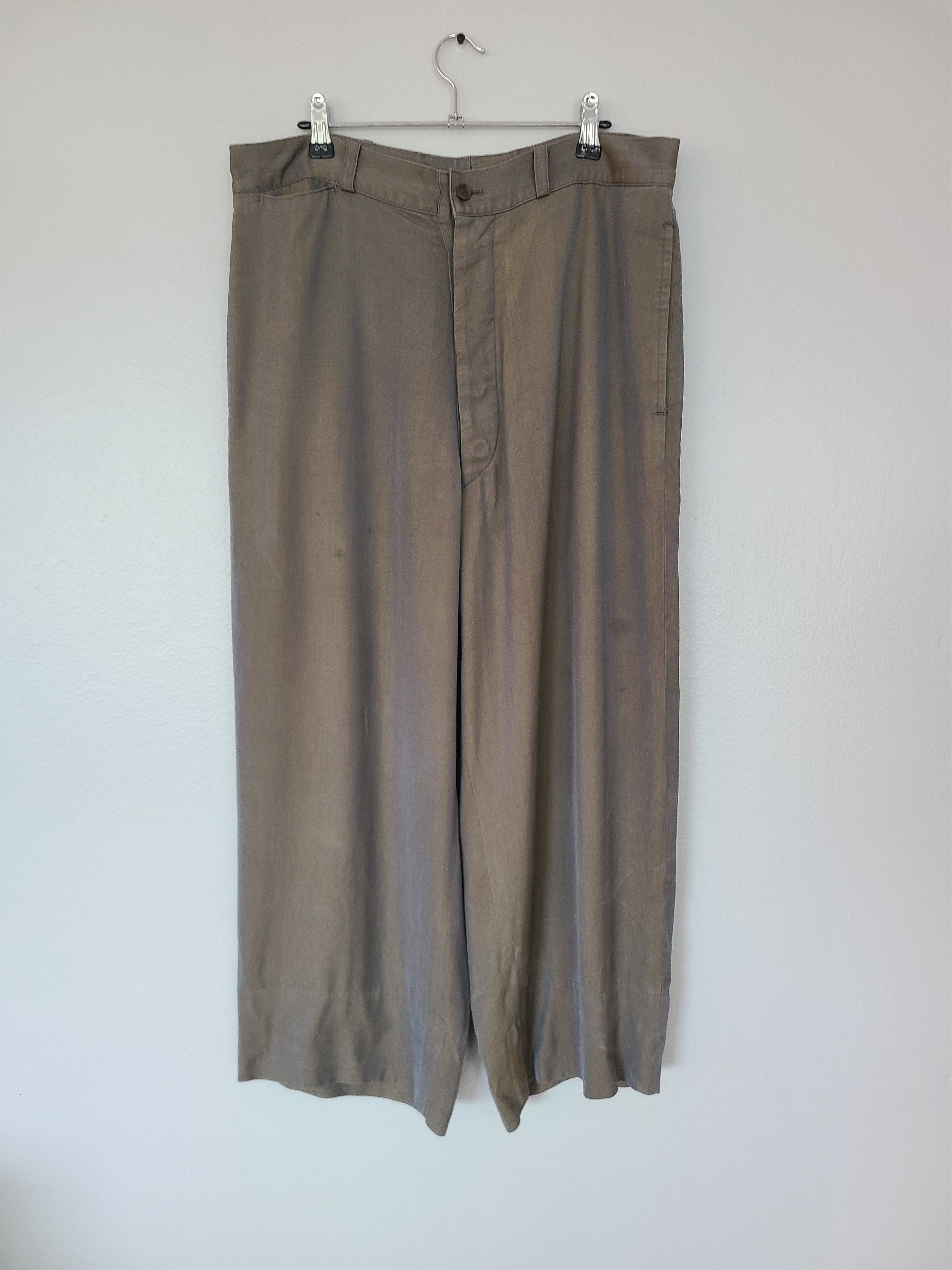 Yohji Yamamoto Iridescent Cupro Wide Pants Size US 34 / EU 50 - 2 Thumbnail