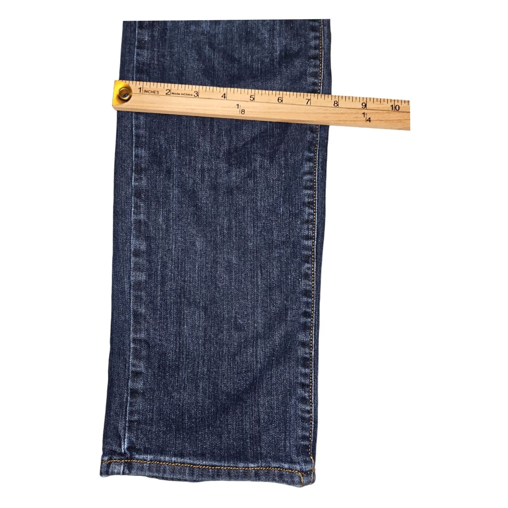 Calvin Klein VINTAGE Calvin Klein Jeans Skinny Blue Denim Embroidered 5-Pocket Regular Womens Size 29 32x30 Hipster Preppy Rise Low-Custom Quirk de Size 29" - 7 Thumbnail