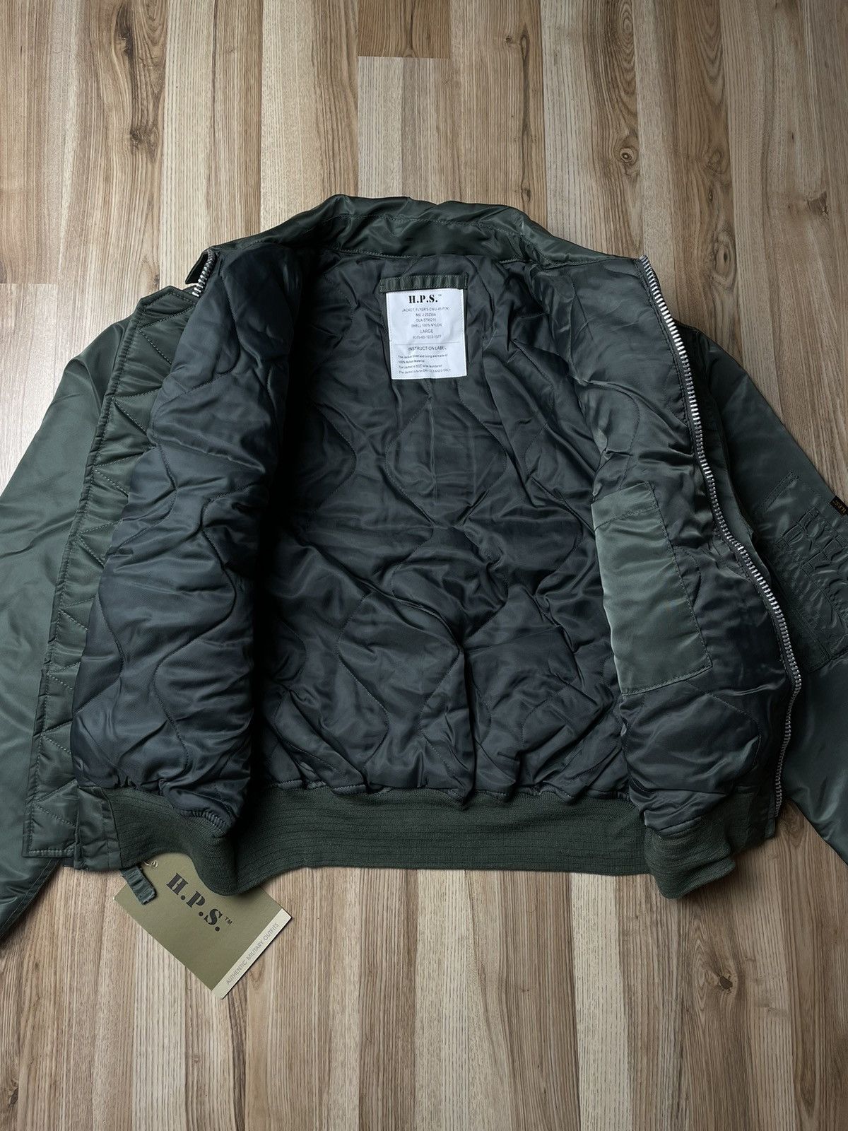 Japanese Brand × Vintage Vintage MA 1 H.P.S Intermediate Bomber Jacket Size US L / EU 52-54 / 3 - 6 Thumbnail