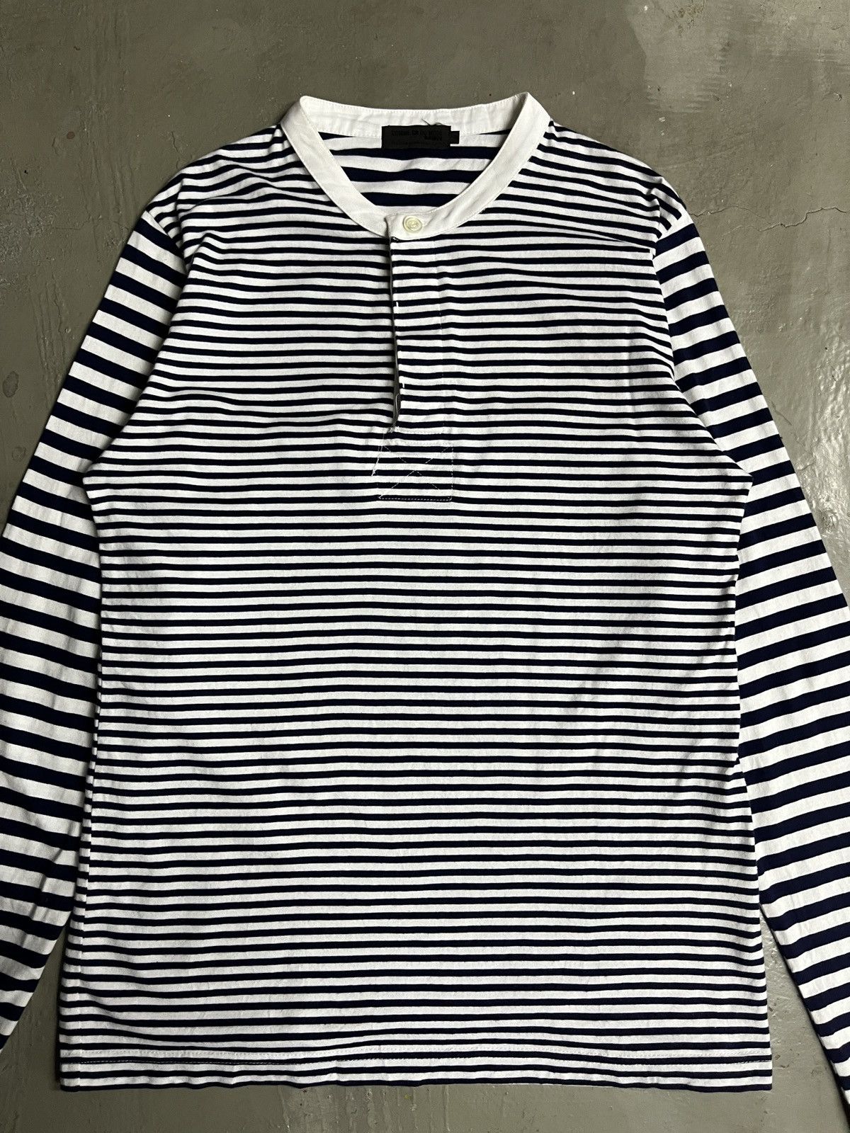 Comme des Garcons Comme Ca Du Mode Inspiredby Comme des Garcons Striped Henley Size US M / EU 48-50 / 2 - 3 Thumbnail