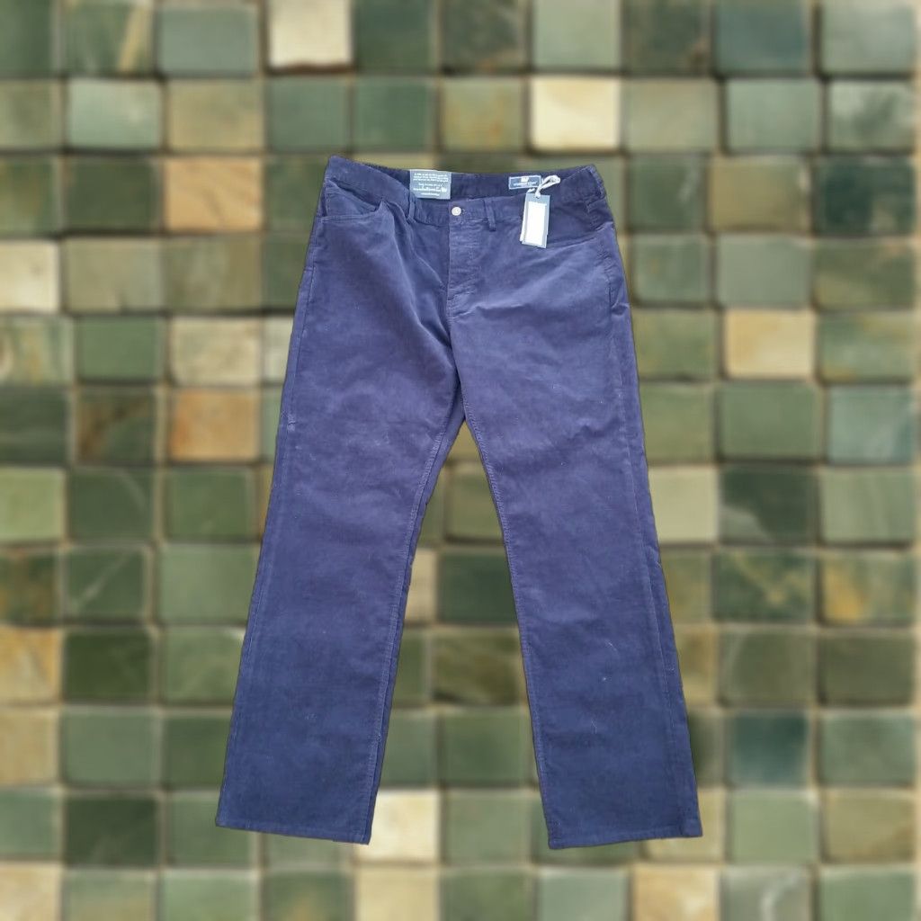Vineyard Vines Vineyard Vines Pants Slim Fit Corduroy Navy Blue 40x32 Men’s NWT Breaker Flat Front Cotton Blend Holiday Christmas Mens Size US 40 / EU 56 - 1 Thumbnail