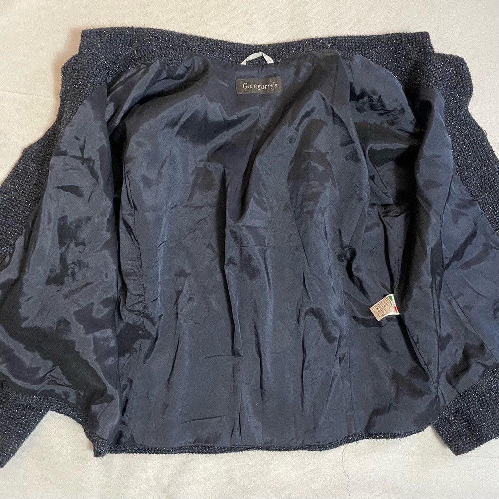 Other Glengarry's Wool Tweed Navy Blazer Made In Italy Size L Size L / US 10 / IT 46 - 8 Thumbnail