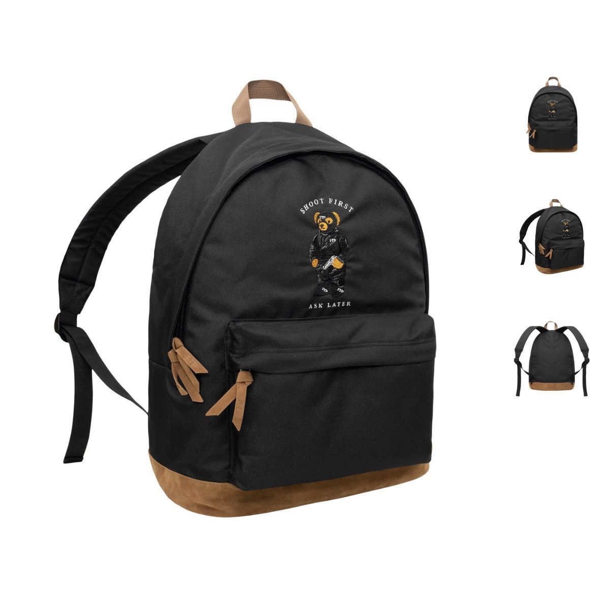 Fuck The Population FTP Bear Backpack Size ONE SIZE - 4 Thumbnail