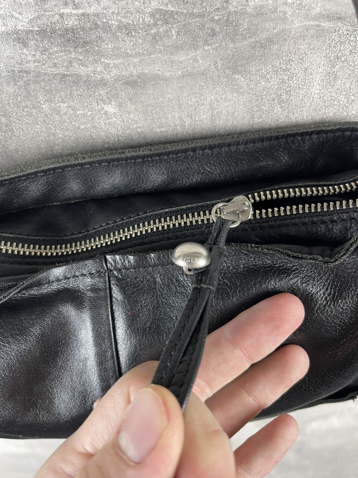 Sisley Black Leather Baguette Shoulder Bag Y2K 00s Rectangular Size ONE SIZE - 9 Thumbnail