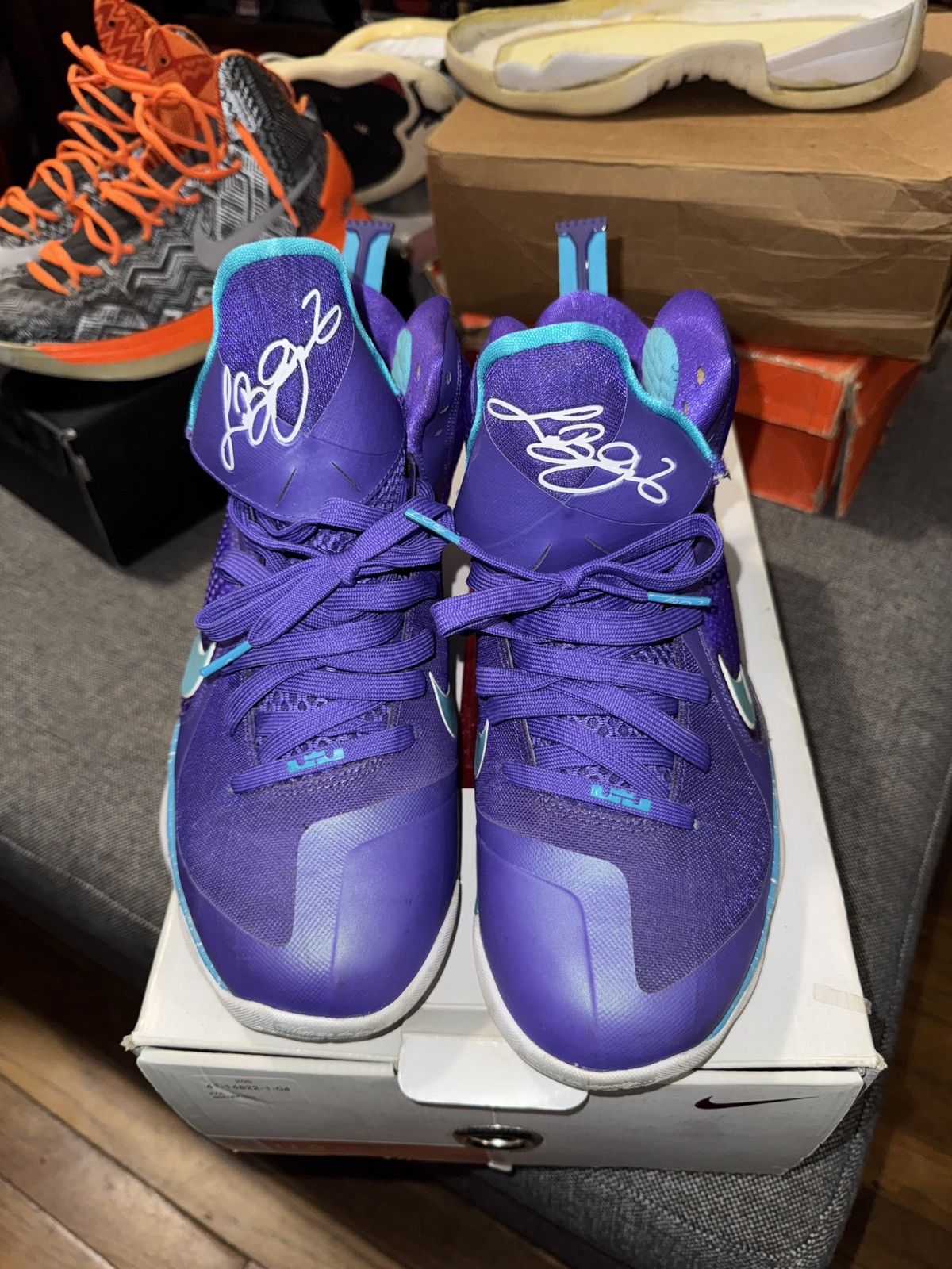 Nike Nike LeBron 9 Summit Lake Hornets Size US 11.5 / EU 44-45 - 8 Thumbnail