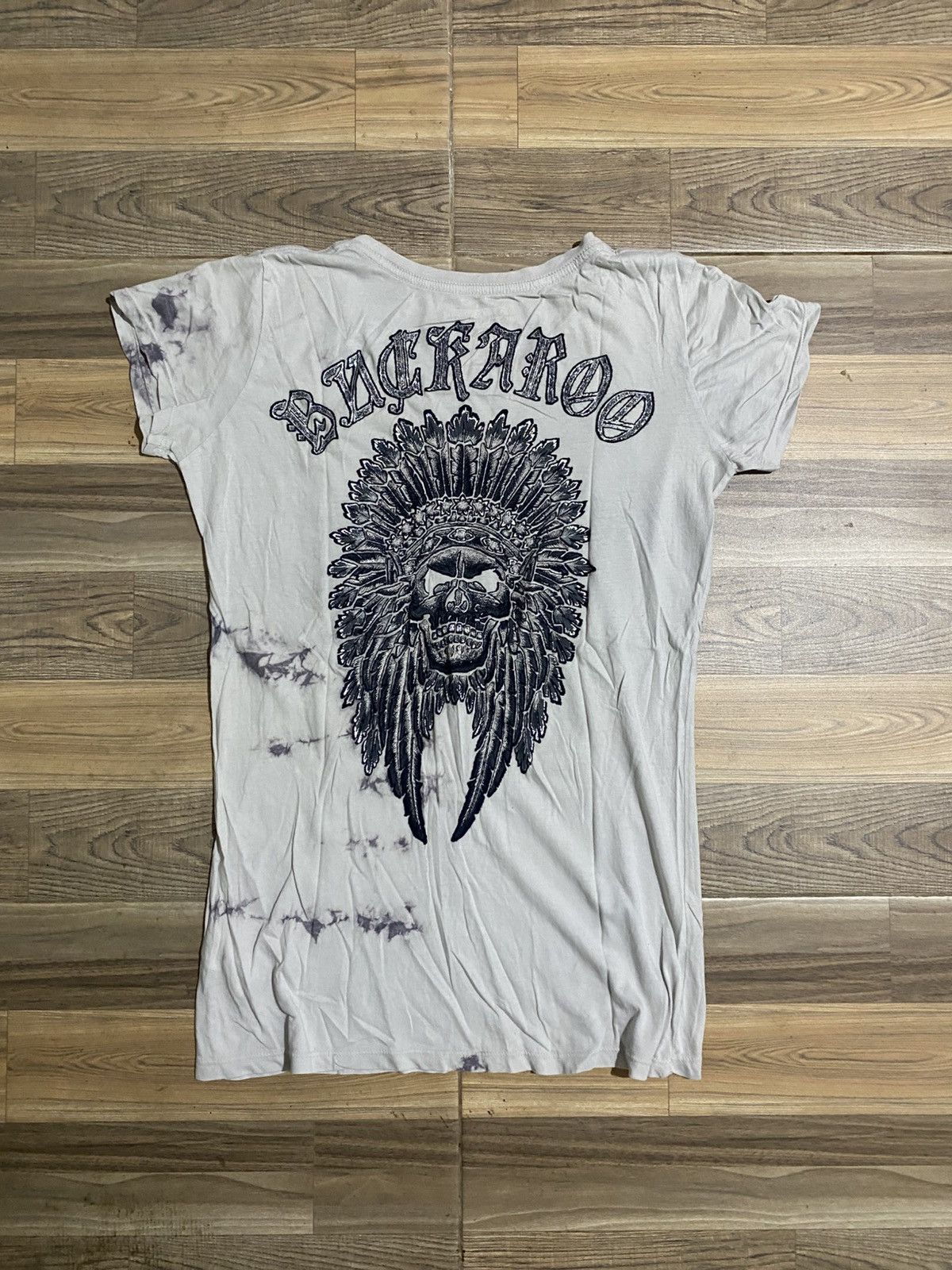 Japanese Brand × Vintage IF SIX WAS NINE STYLE SKULL BY BUCKAROO SHORT SLEEVE TEE Size S / US 4 / IT 40 - 1 Thumbnail