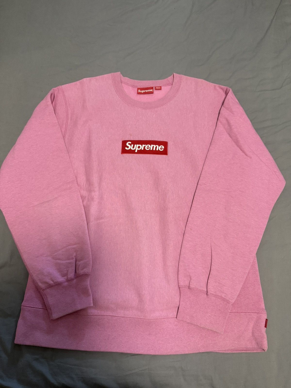 Supreme Supreme fw15 heather pink red on pink box logo crewneck Size US XL / EU 56 / 4 - 1 Thumbnail