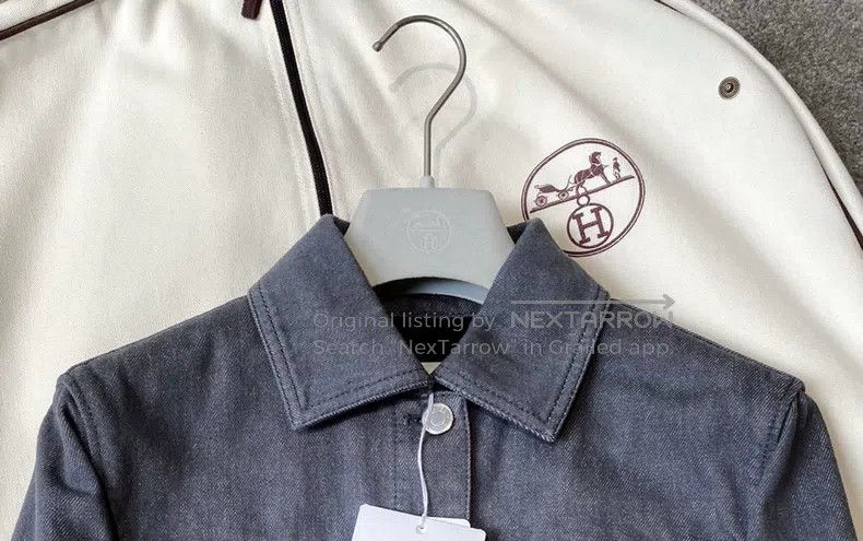 Hermes Hermes Classic gray denim jacket Size XS / US 0-2 / IT 36-38 - 3 Thumbnail