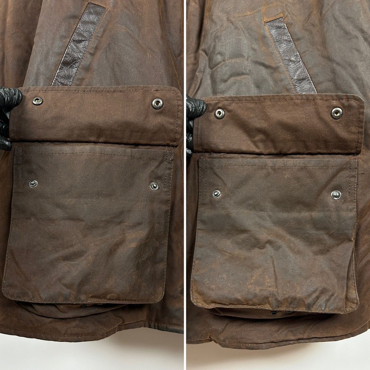 Barbour Vintage Barbour Bushman Brown Waxed Heavy Coat Jacket Size US XL / EU 56 / 4 - 12 Thumbnail