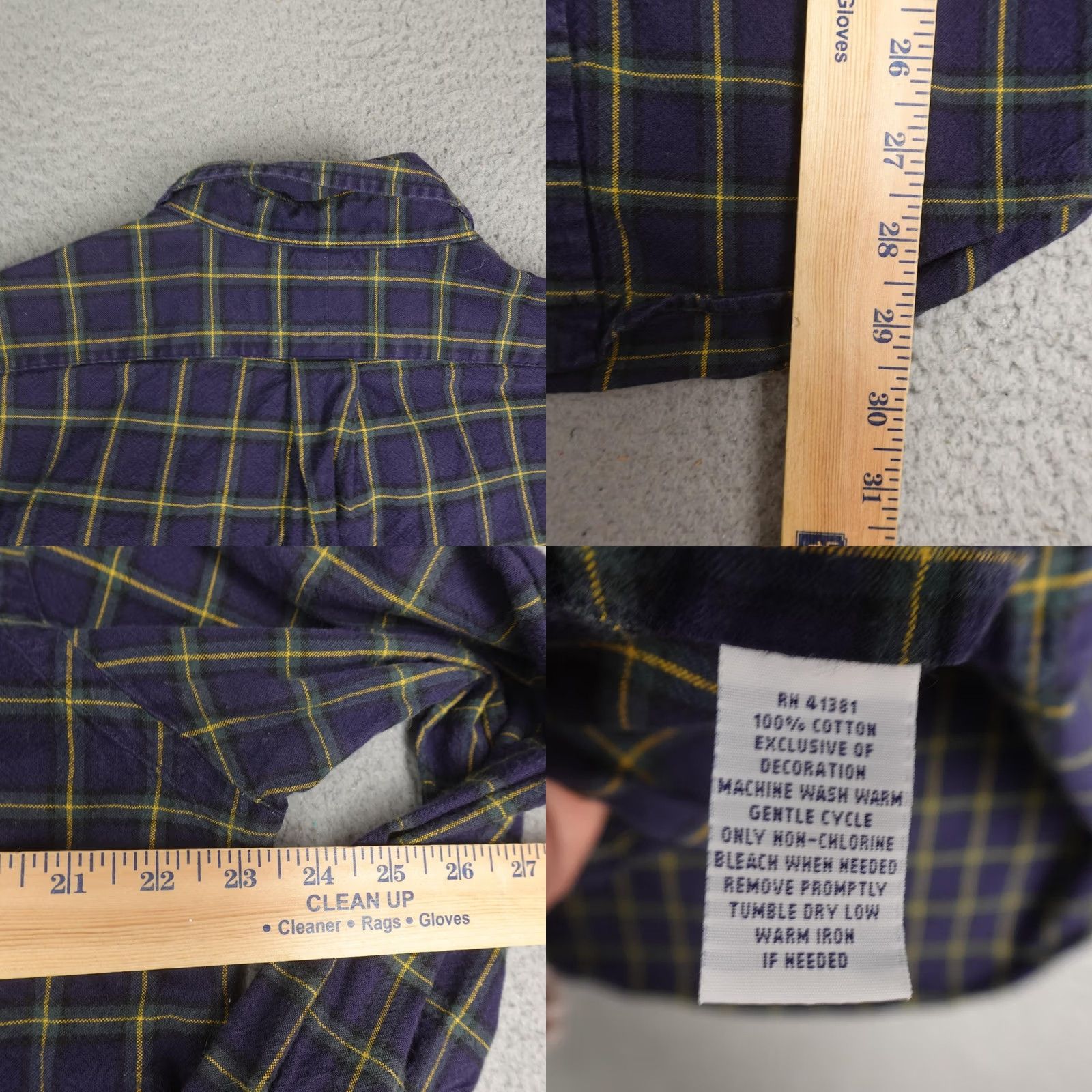 Ralph Lauren Ralph Lauren Shirt Mens L Blue Plaid Flannel Button-Down Long Sleeve Casual Size US L / EU 52-54 / 3 - 8 Thumbnail