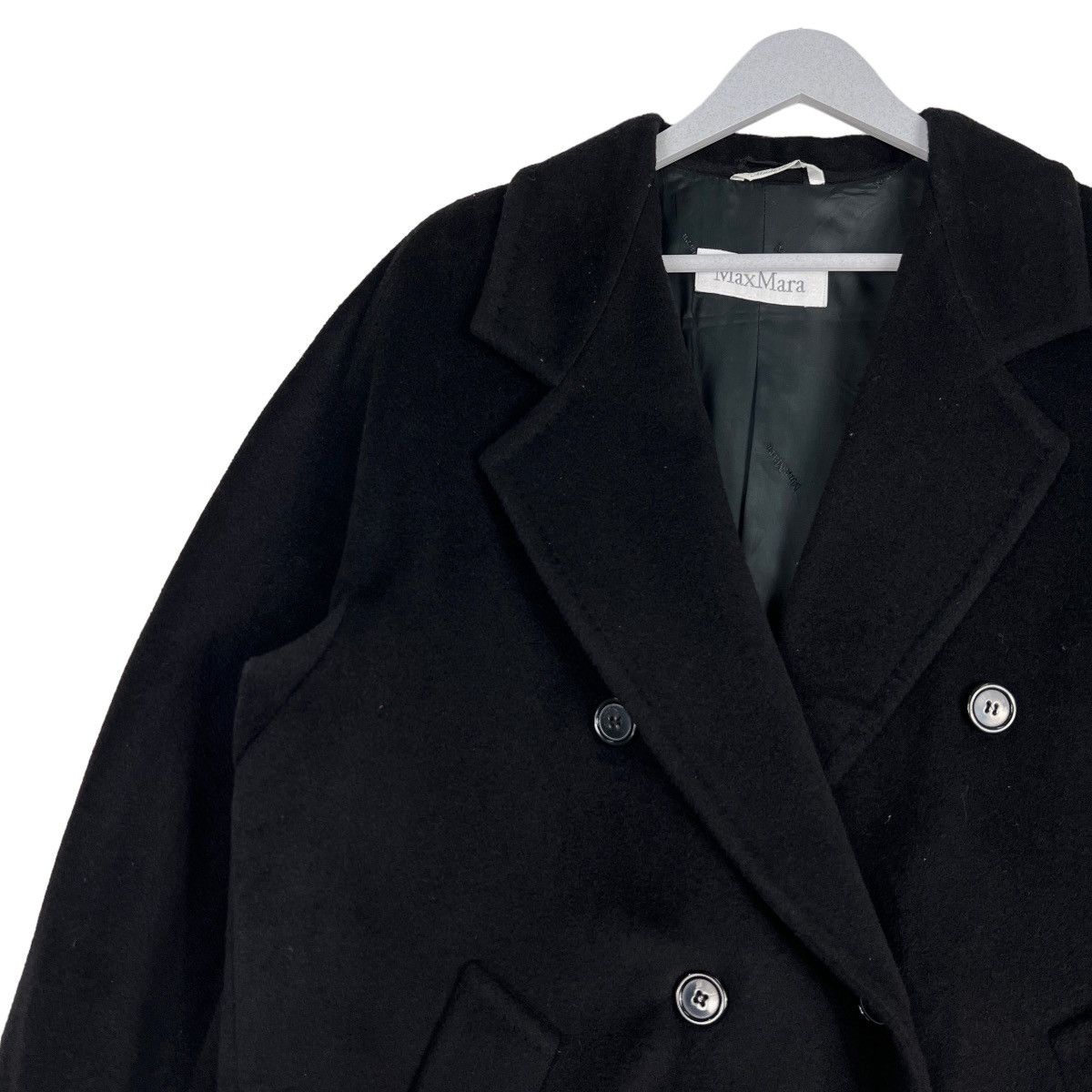 Max Mara 🔥 MAX MARA DOUBLE BREAST WOOL OVERCOATS MADE IN ITALY Size M / US 6-8 / IT 42-44 - 5 Thumbnail