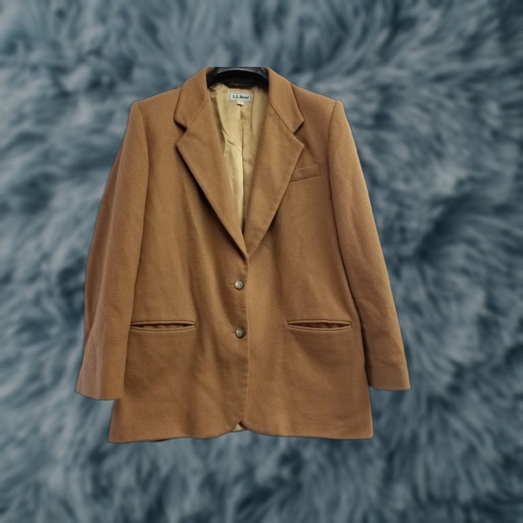 Vintage VINTAGE L.L. Bean Jacket Women Overcoat Wool Winter Beige 10 Size L / US 10 / IT 46 - 1 Thumbnail