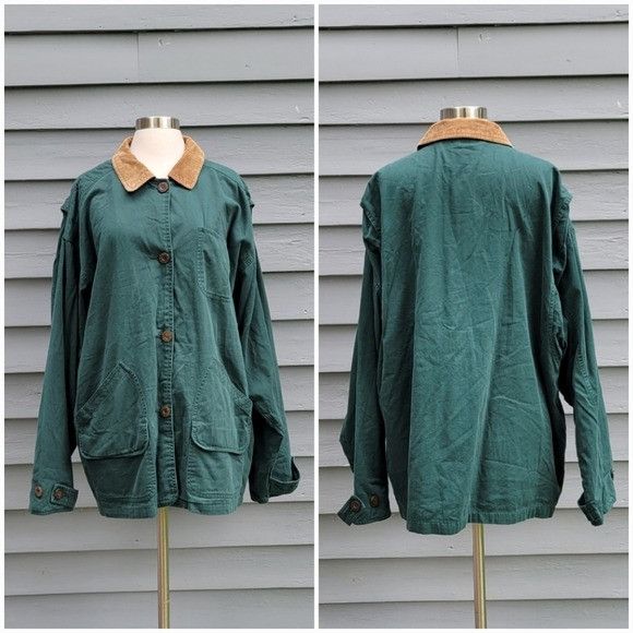 Vintage Vintage 90s y2k Faded Glory Forest Green Plaid Lined Chore W Size L / US 10 / IT 46 - 5 Thumbnail