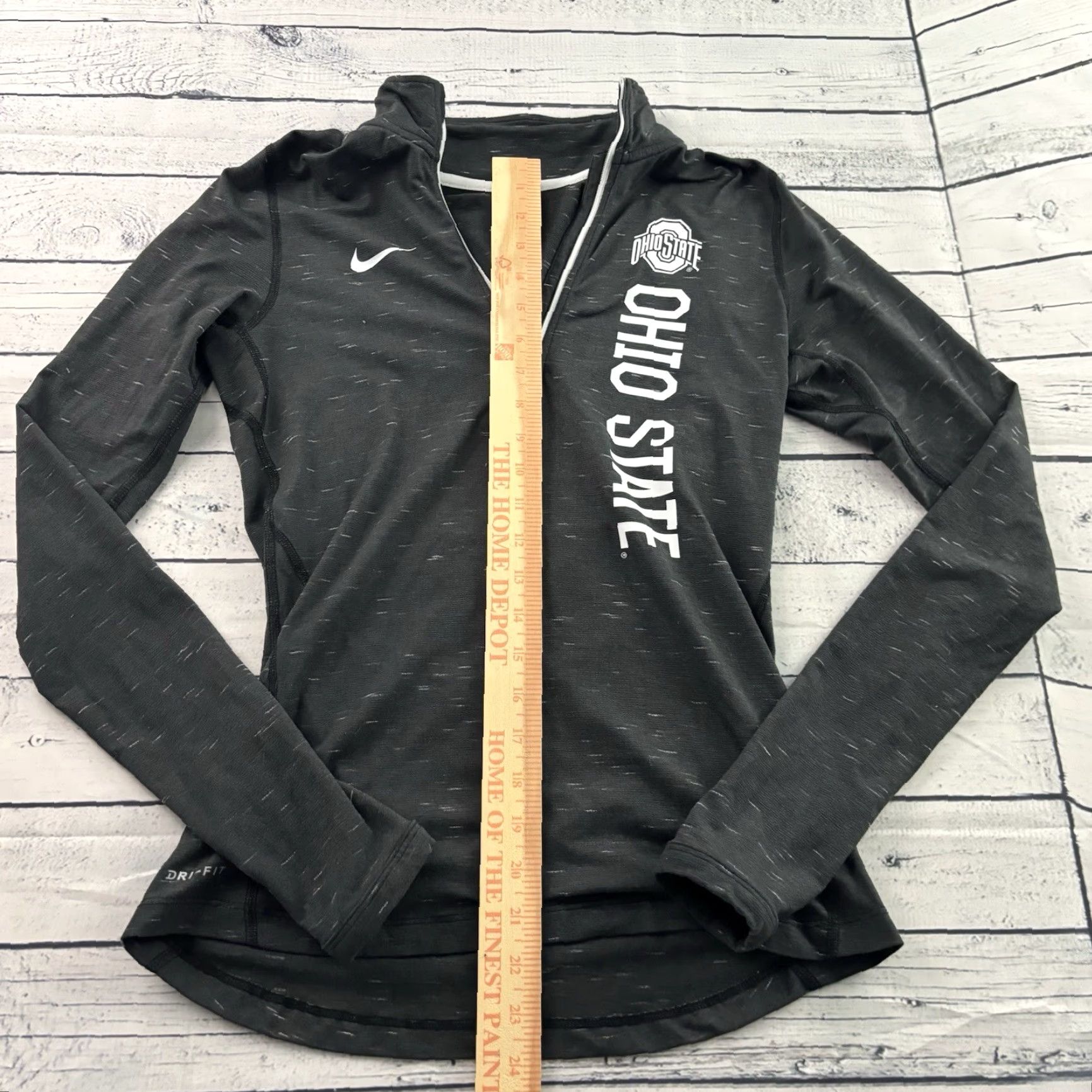 Nike Nike Dri-Fit Ohio State 1/4 Zip Pullover Jacket Women's XS Gray Size XS / US 0-2 / IT 36-38 - 4 Thumbnail