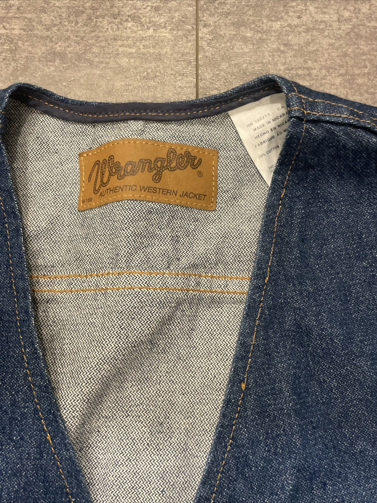 Wrangler Wrangler Western Jacket Denim Vest Size US XL / EU 56 / 4 - 3 Thumbnail