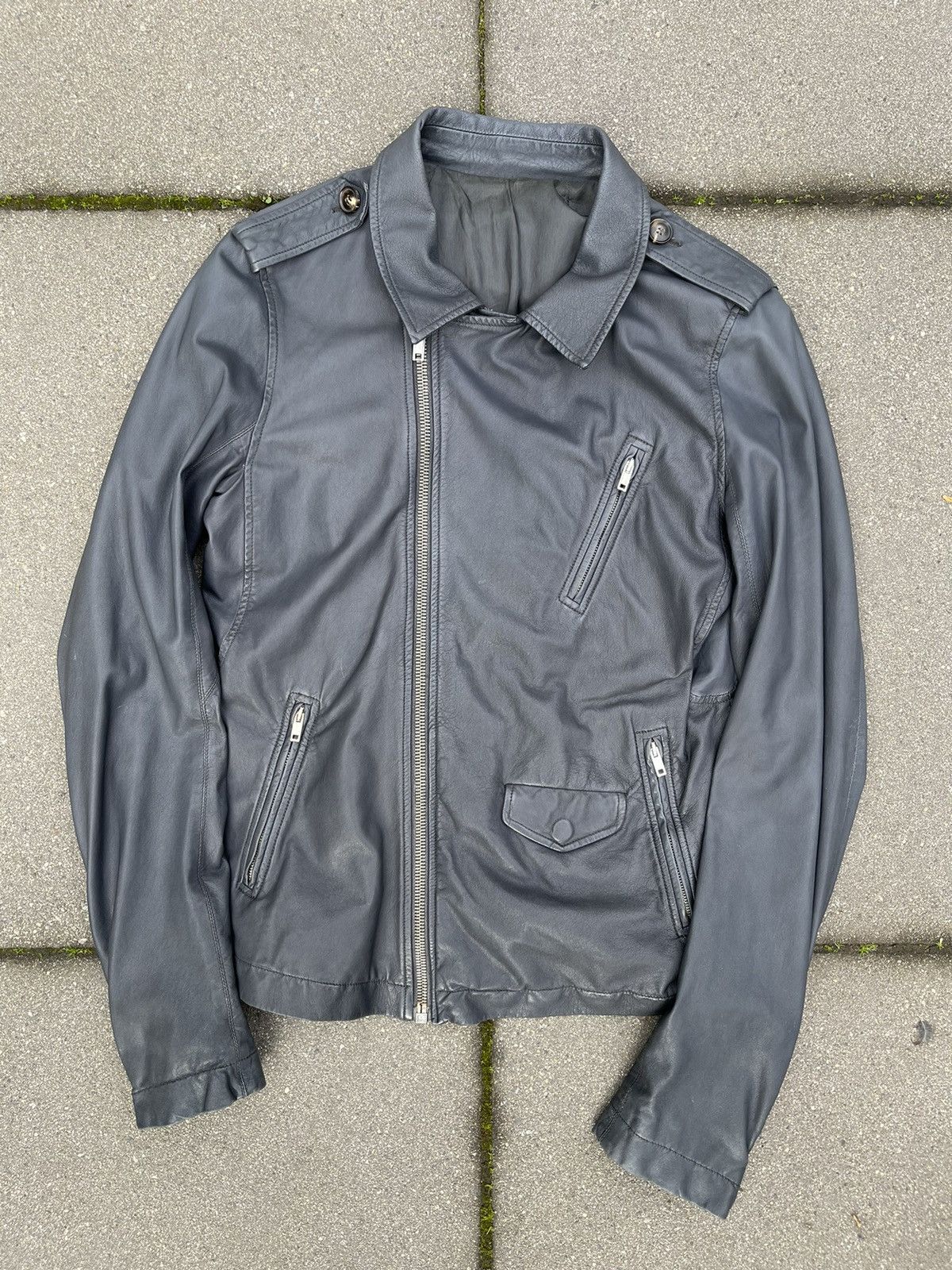 Rick Owens Backstrap mainline stooges leather jacket Korean exclusive Size US M / EU 48-50 / 2 - 3 Thumbnail