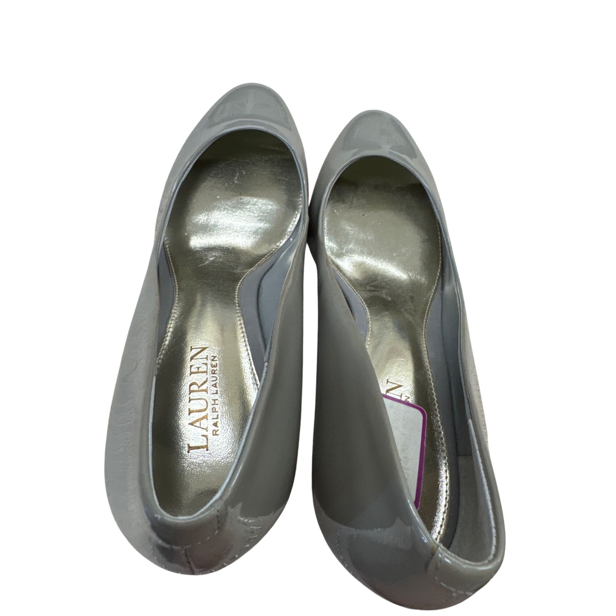 Lauren Ralph Lauren Lauren Ralph Lauren Womens Gray Patent Leather Heels Size 10 Size US 10 / IT 40 - 10 Thumbnail
