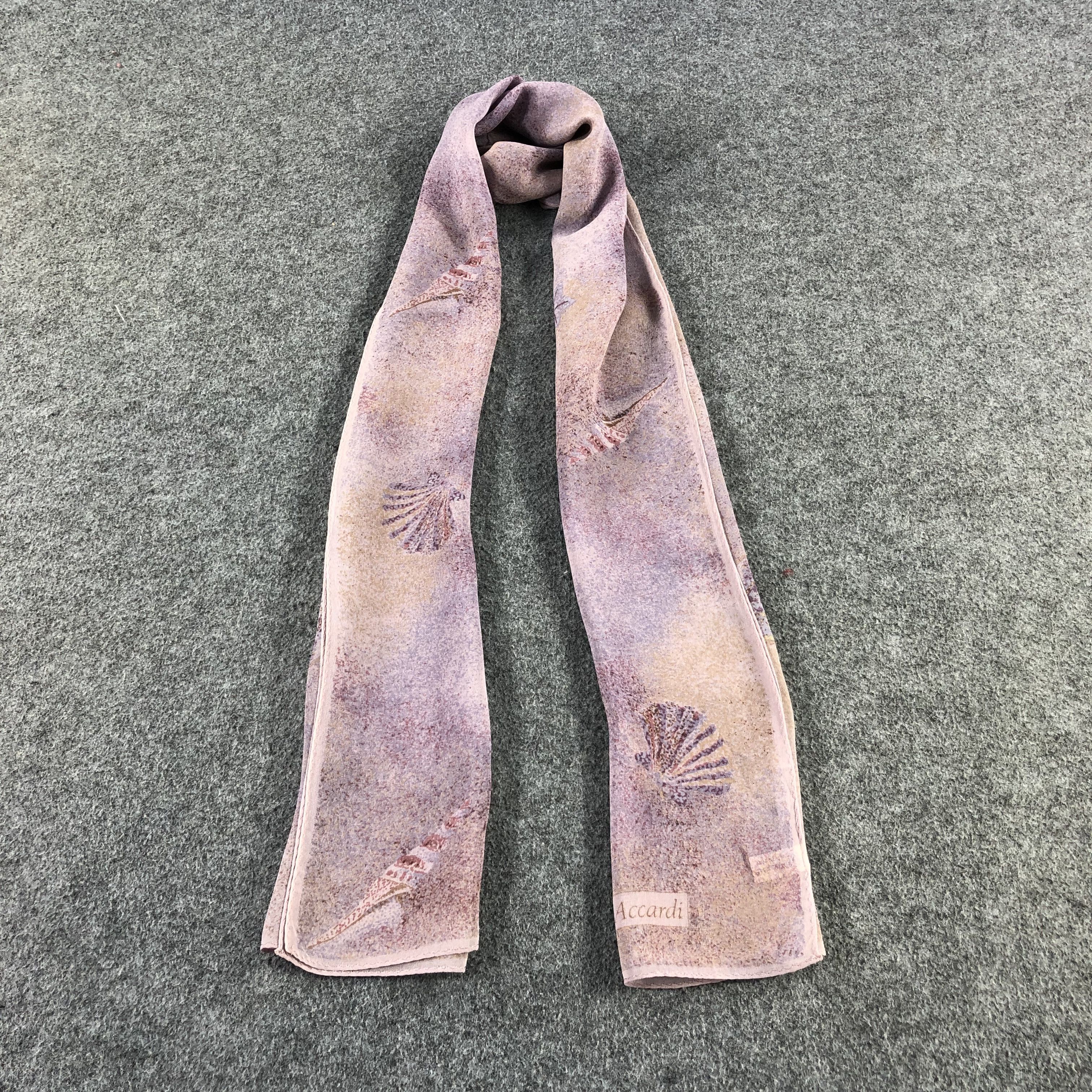 Gianni Accardi Sea Shells Silk Stole Silk Scarf M877