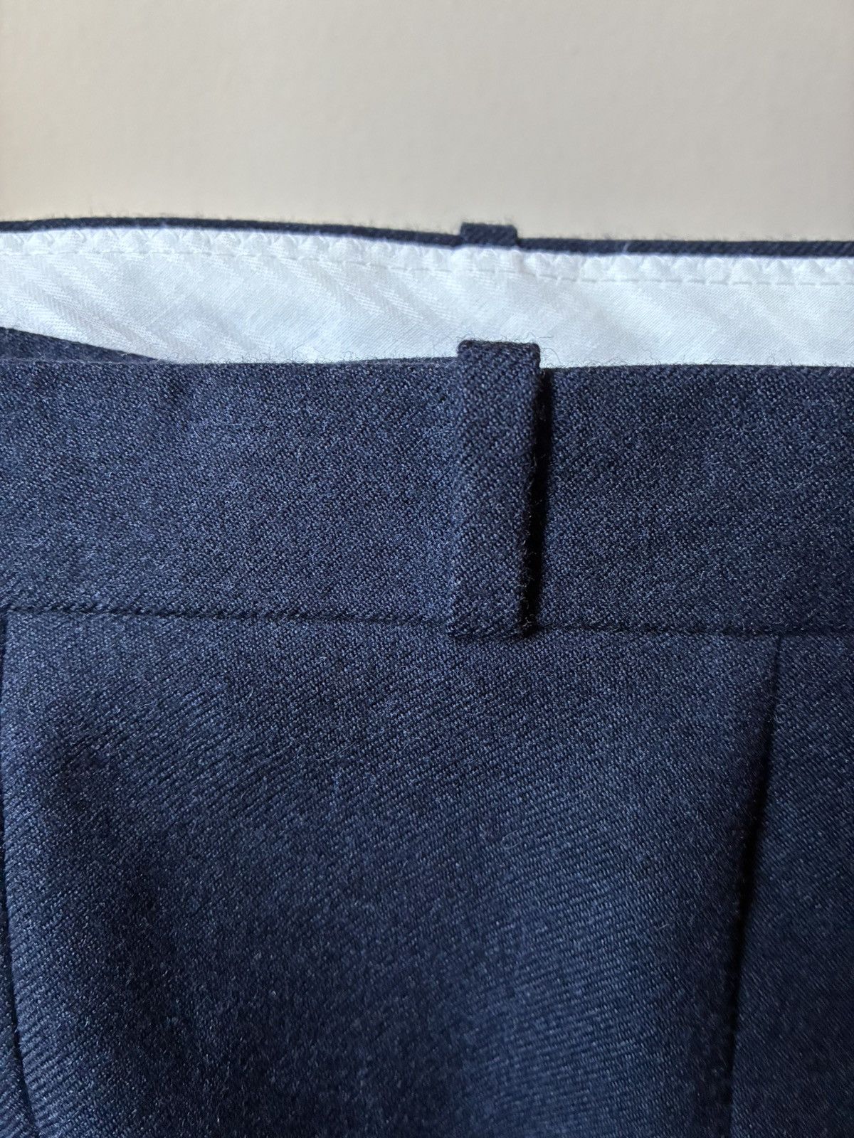 Other MADE IN FRANCE PURE HEAVY WOOL DOUBLE PLEATED TROUSERS Size 44R - 13 Thumbnail