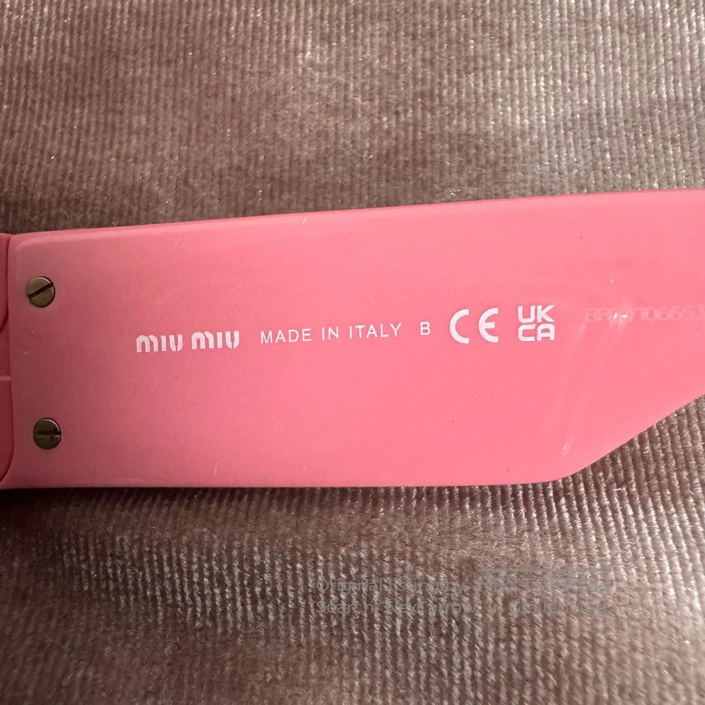 Miu Miu miu miu Pink square with lettered sunglasses| Size ONE SIZE - 4 Thumbnail