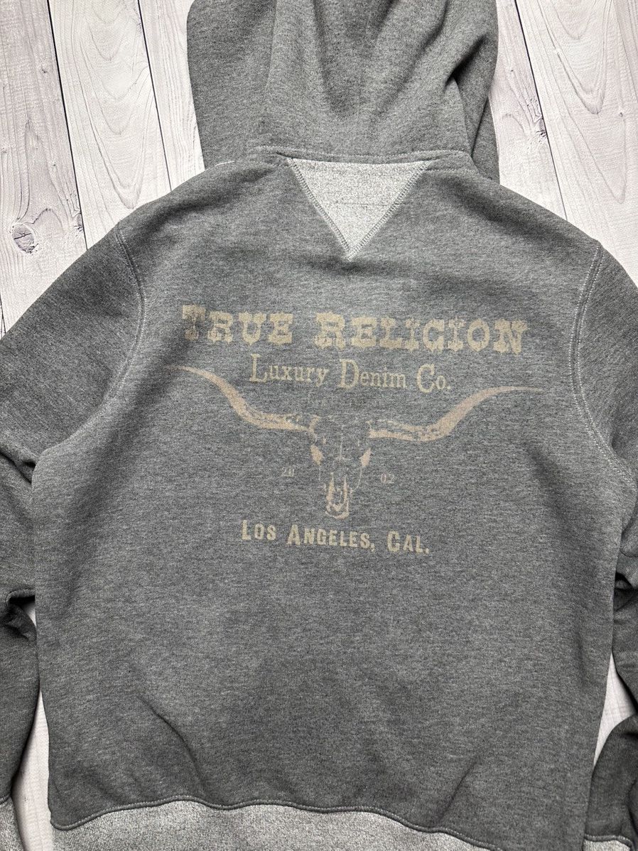 True Religion × Vintage Vintage True Religion zip hoodie rare logo bulls Size US S / EU 44-46 / 1 - 2 Thumbnail