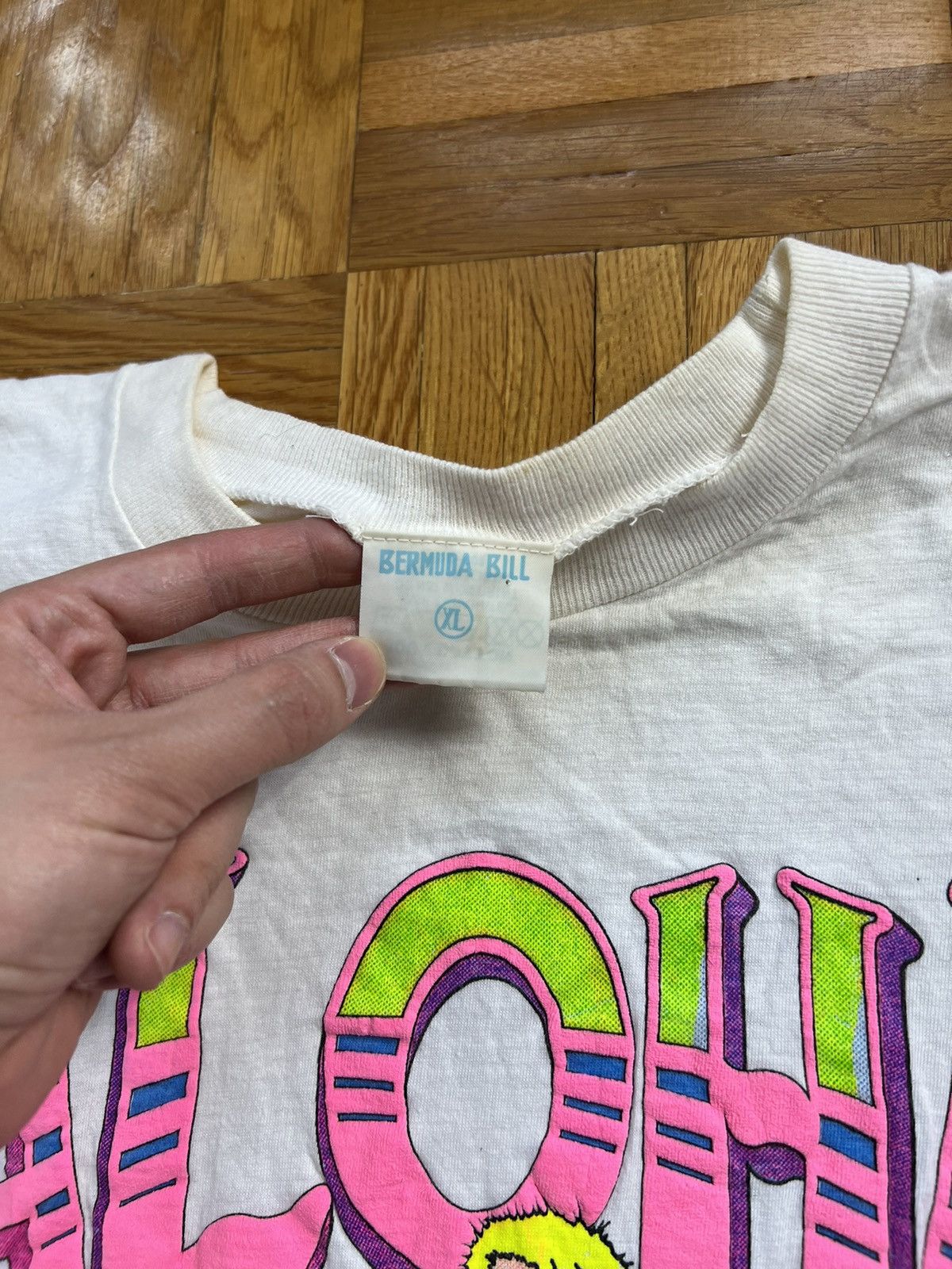 Vintage Rare Tshirt Aloha From Paradise 1989 Vintage 80’s Size US XL / EU 56 / 4 - 5 Thumbnail